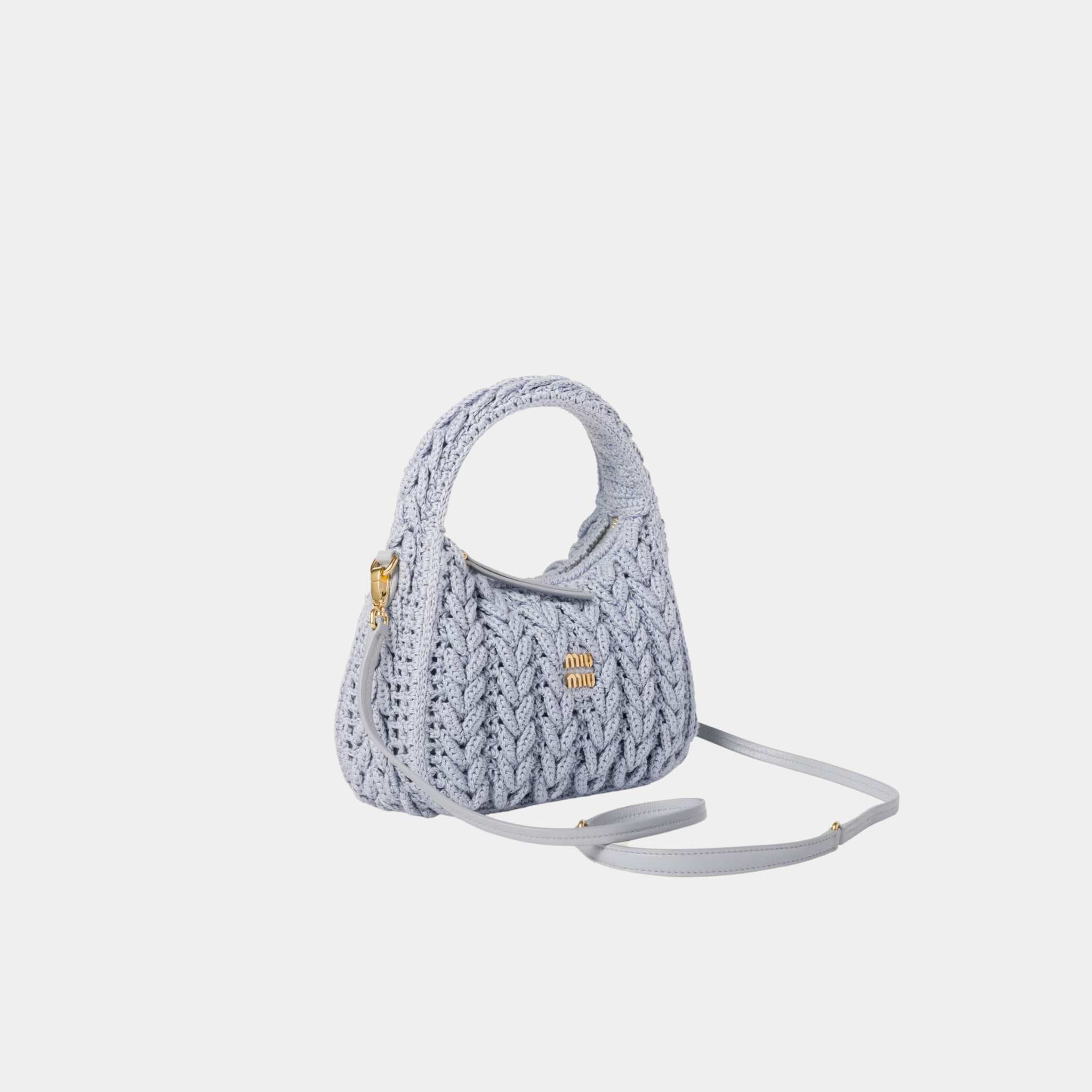 Wander Woven Cotton Hobo Bag