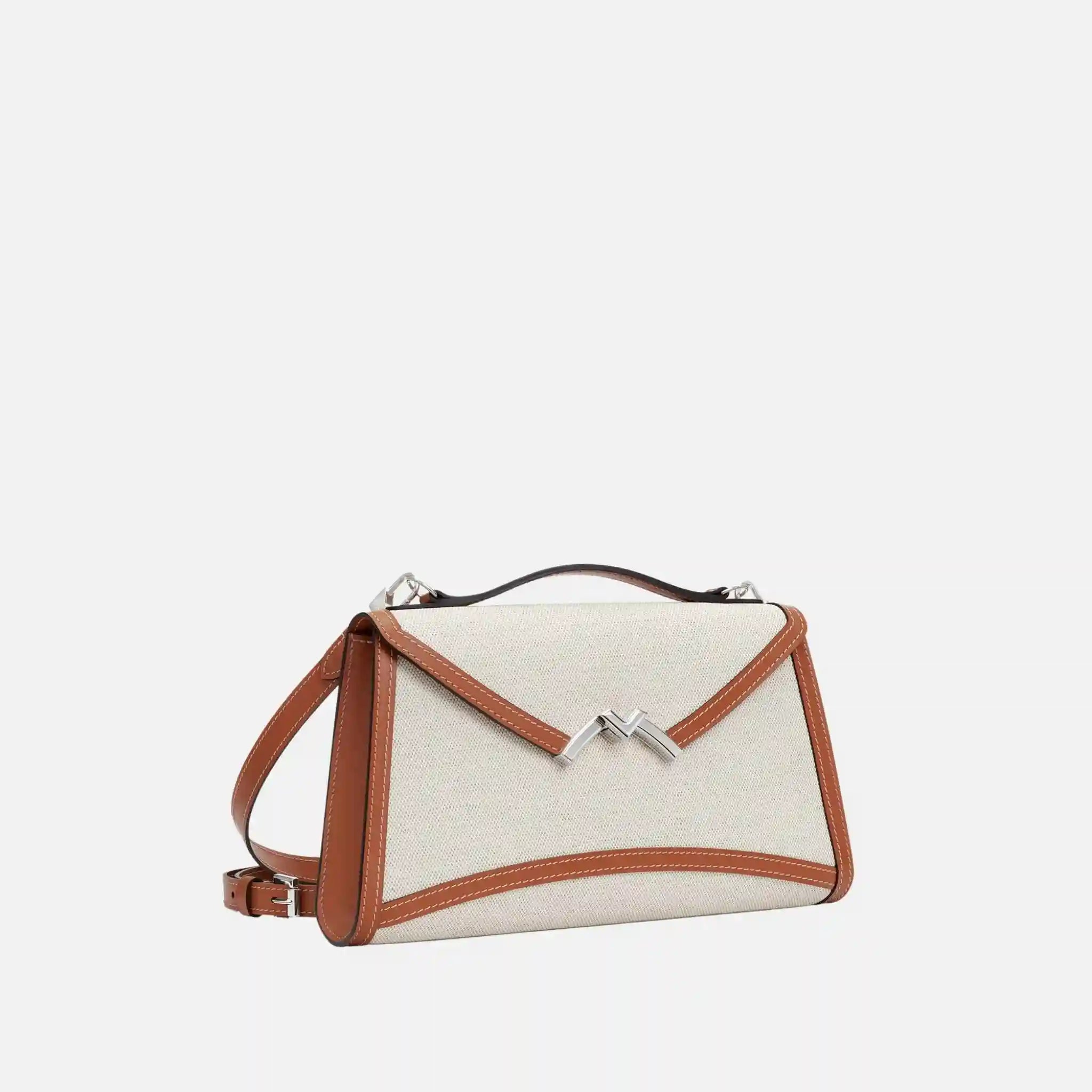 Gabrielle Clutch in Canvas and Leather