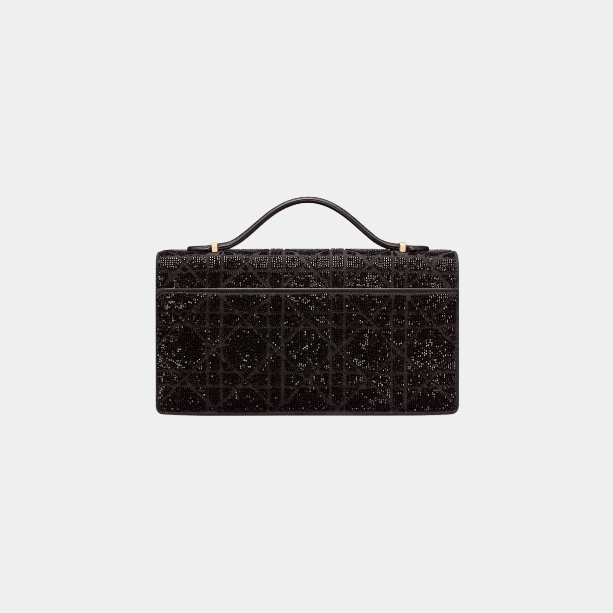 Or My Dior Mini Bag Microbead-Embroidered Cotton