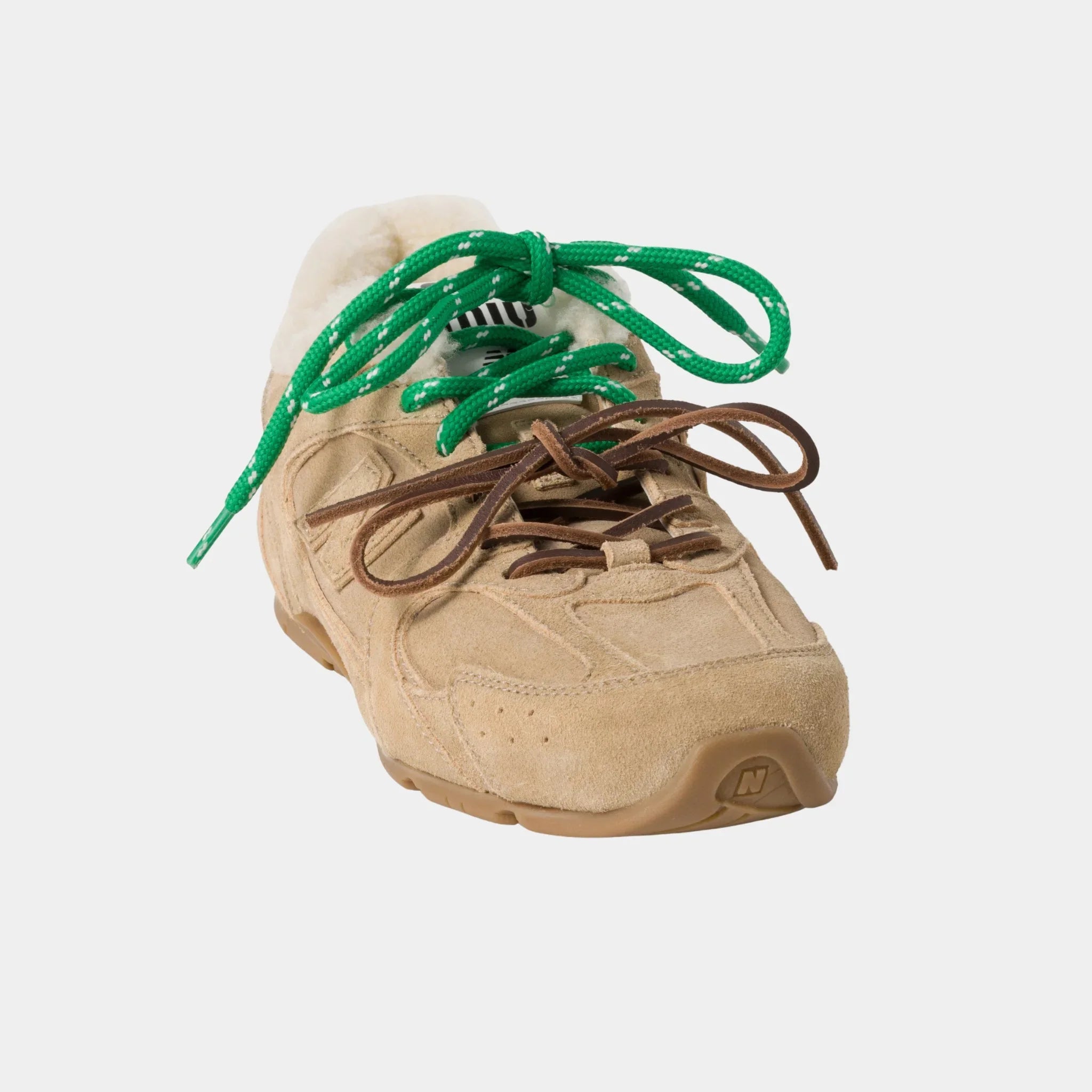 New Balance X Miu Miu 530 SL Bleached Leather Sneakers