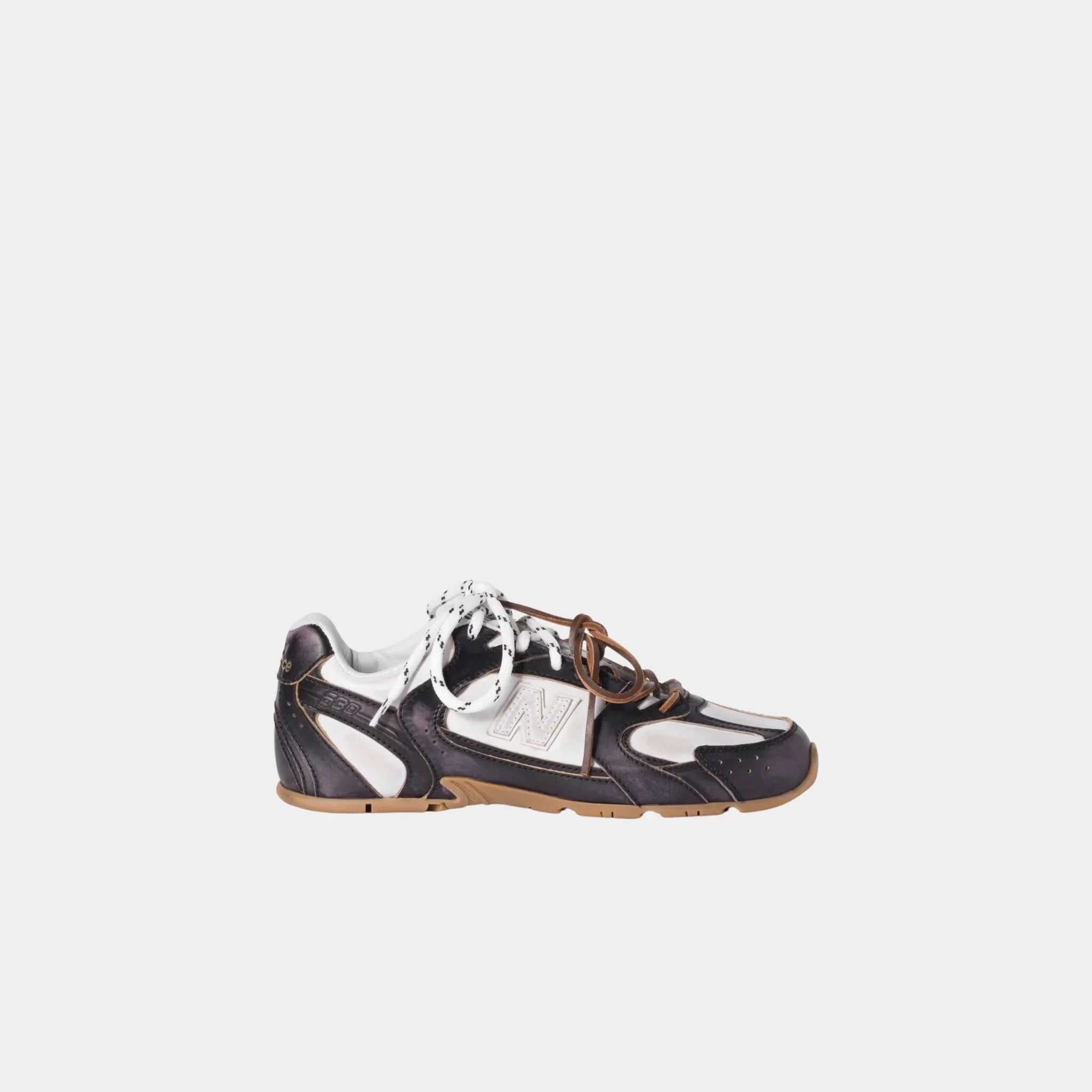 New Balance X Miu Miu 530 SL Deco Calf Leather Sneakers