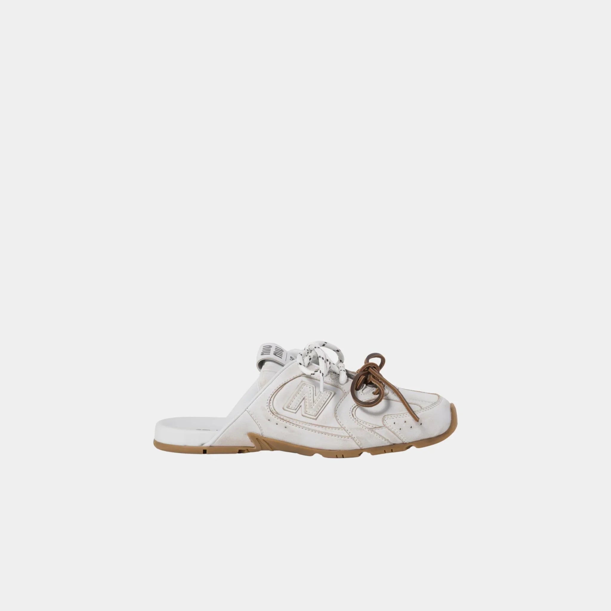 New Balance X Miu Miu 530 SL Deco Calf Leather Mules