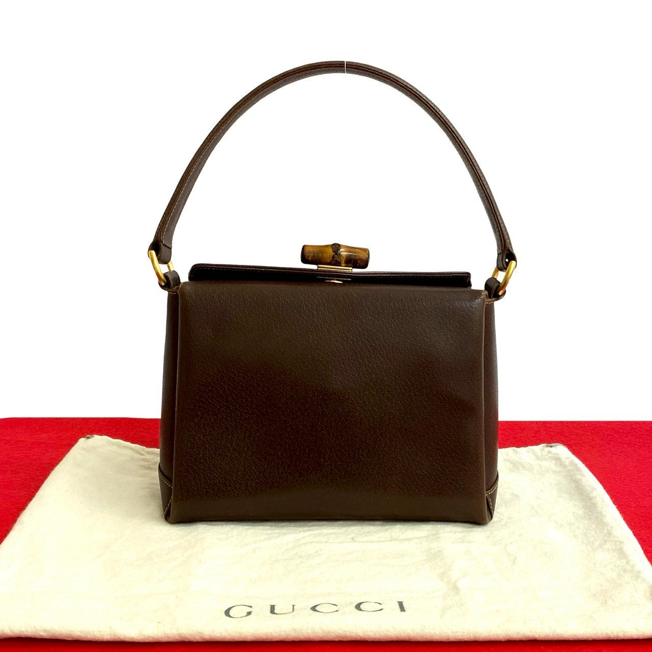 Gucci Bamboo Leather Handbag