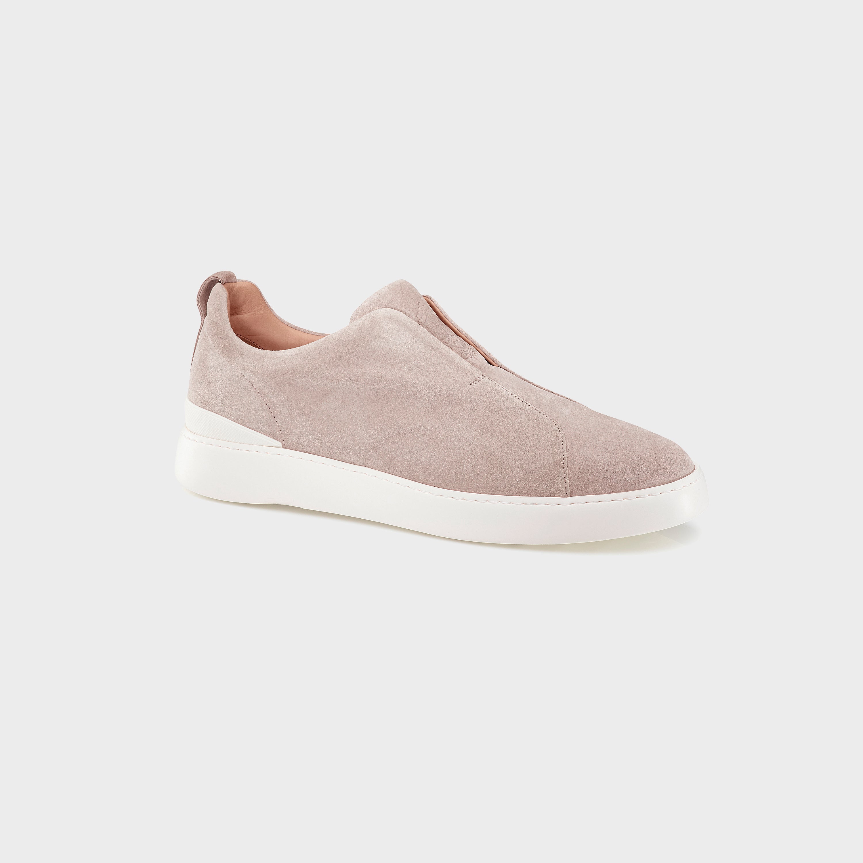 Milan Sneakers Suede Beige, Side