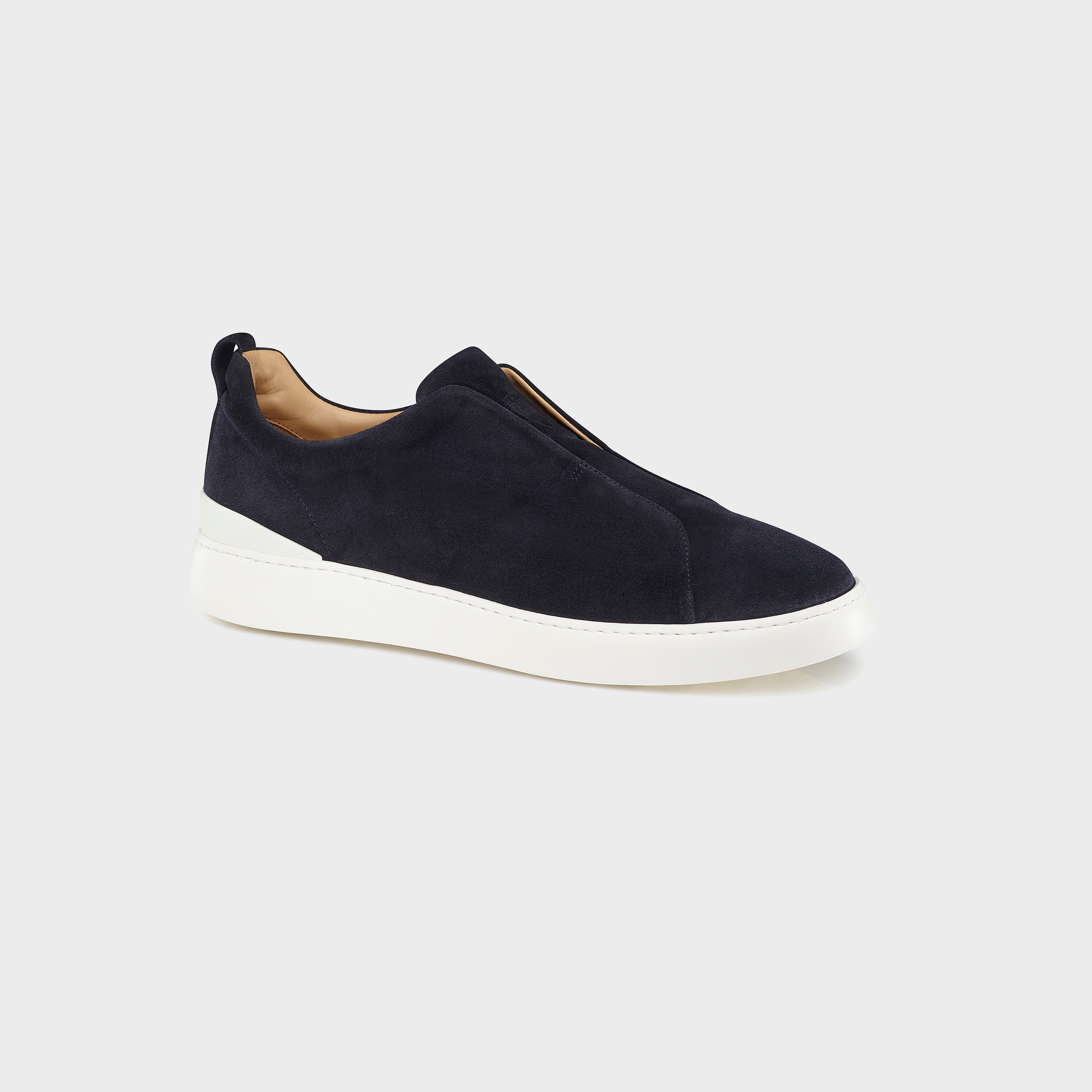 Milan Sneakers Suede Navy , Side