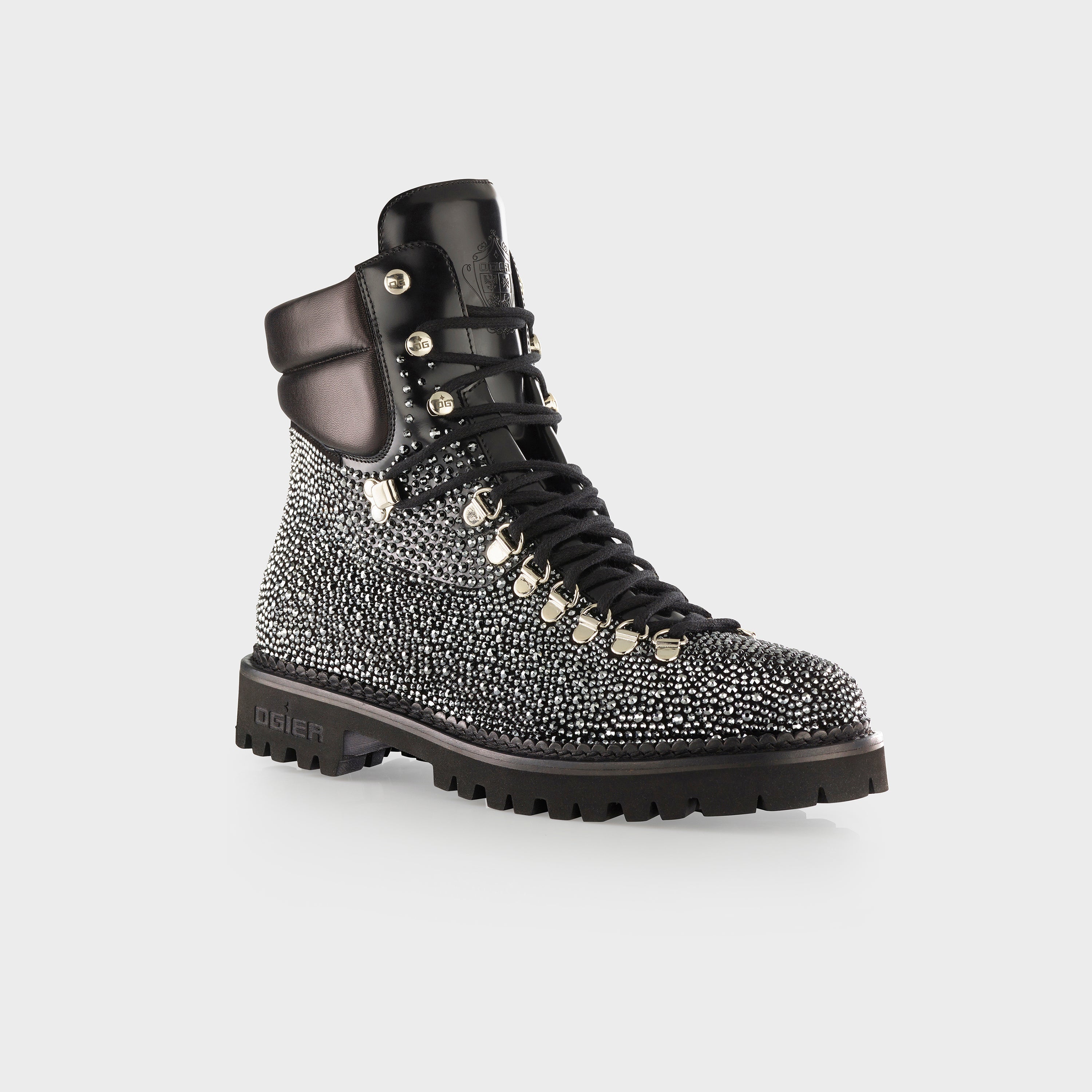 Partenkirschen Swarovski Boots Black, front