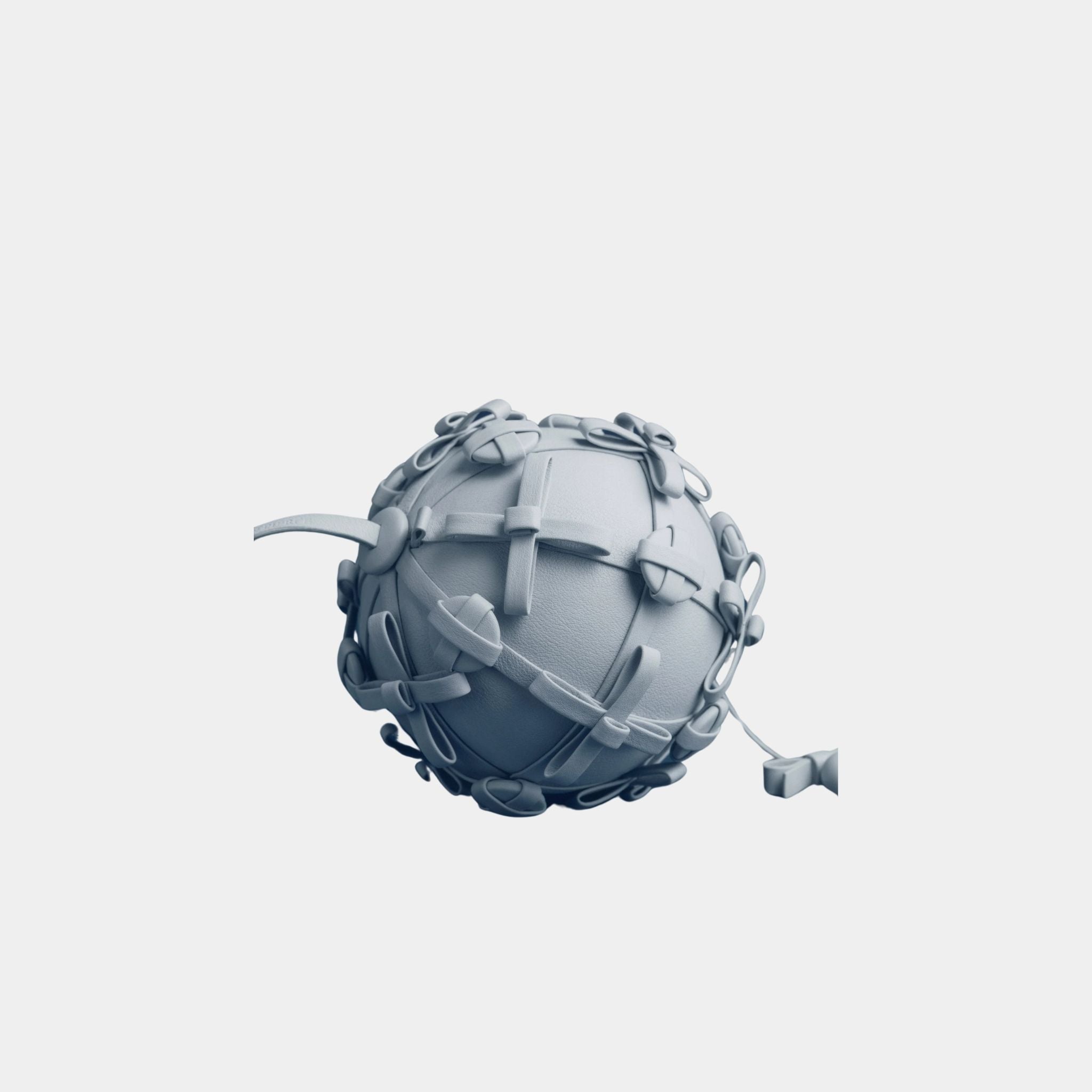 Button Bow Sphere Handbag