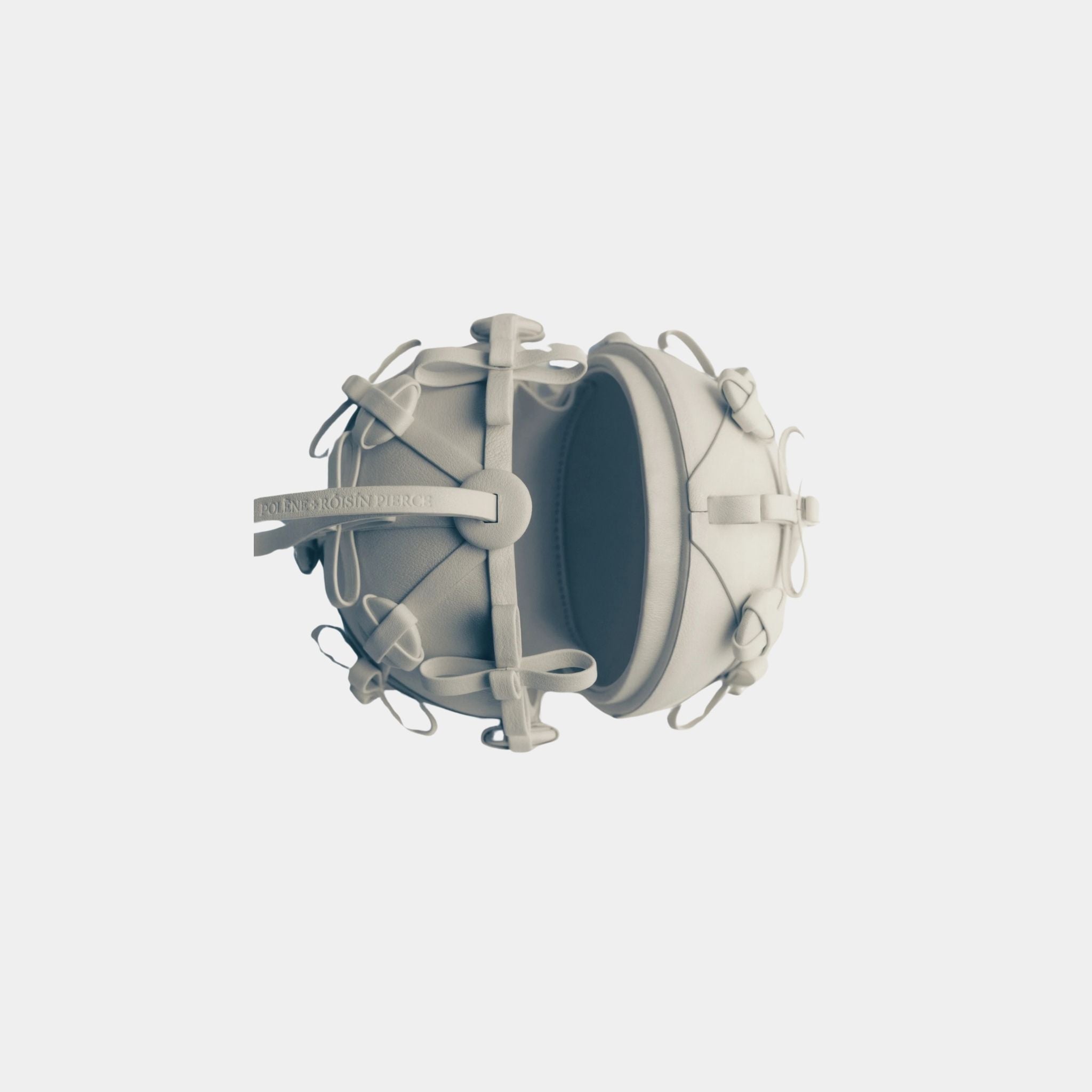 Button Bow Sphere Handbag