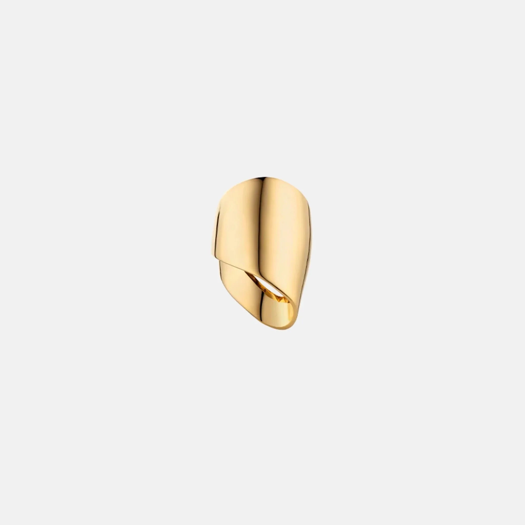 Eole Draped Ring 24 Carat Gold Gilded Edition