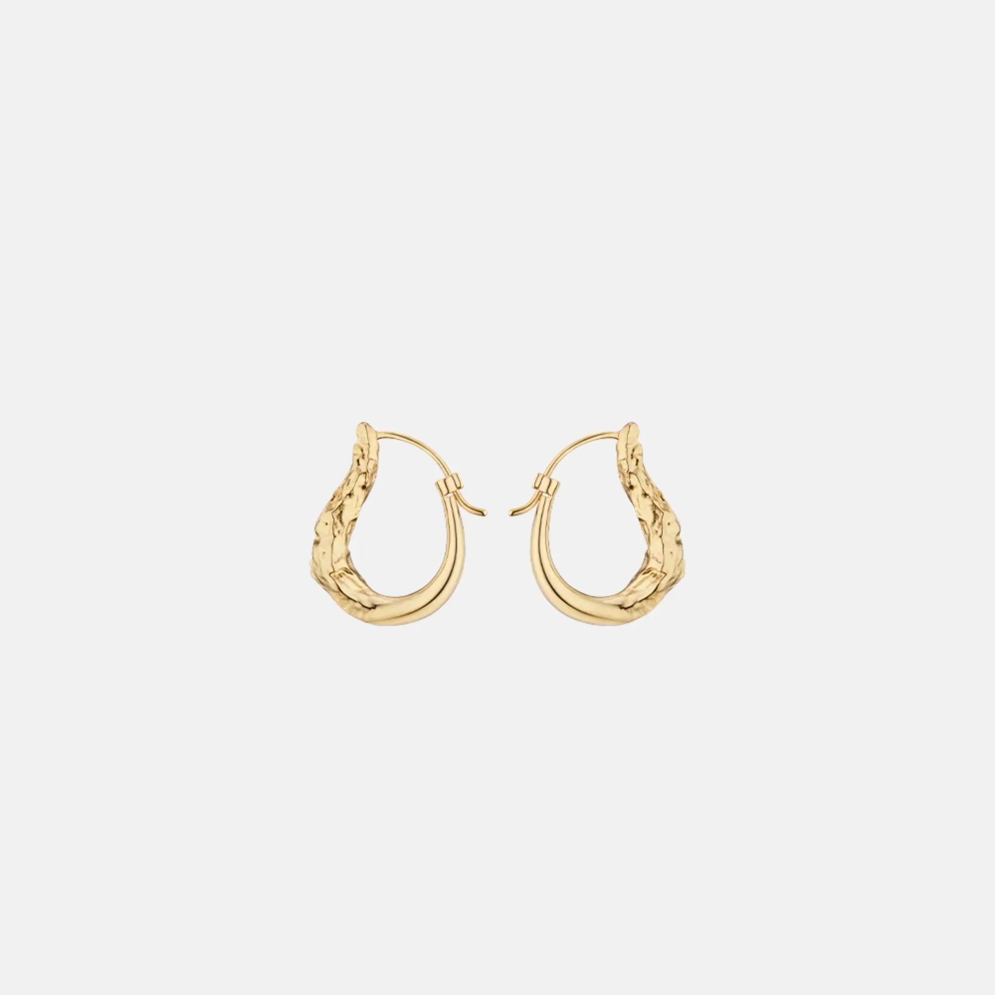 Eroz Slim Hoop Earrings Gilded Edition