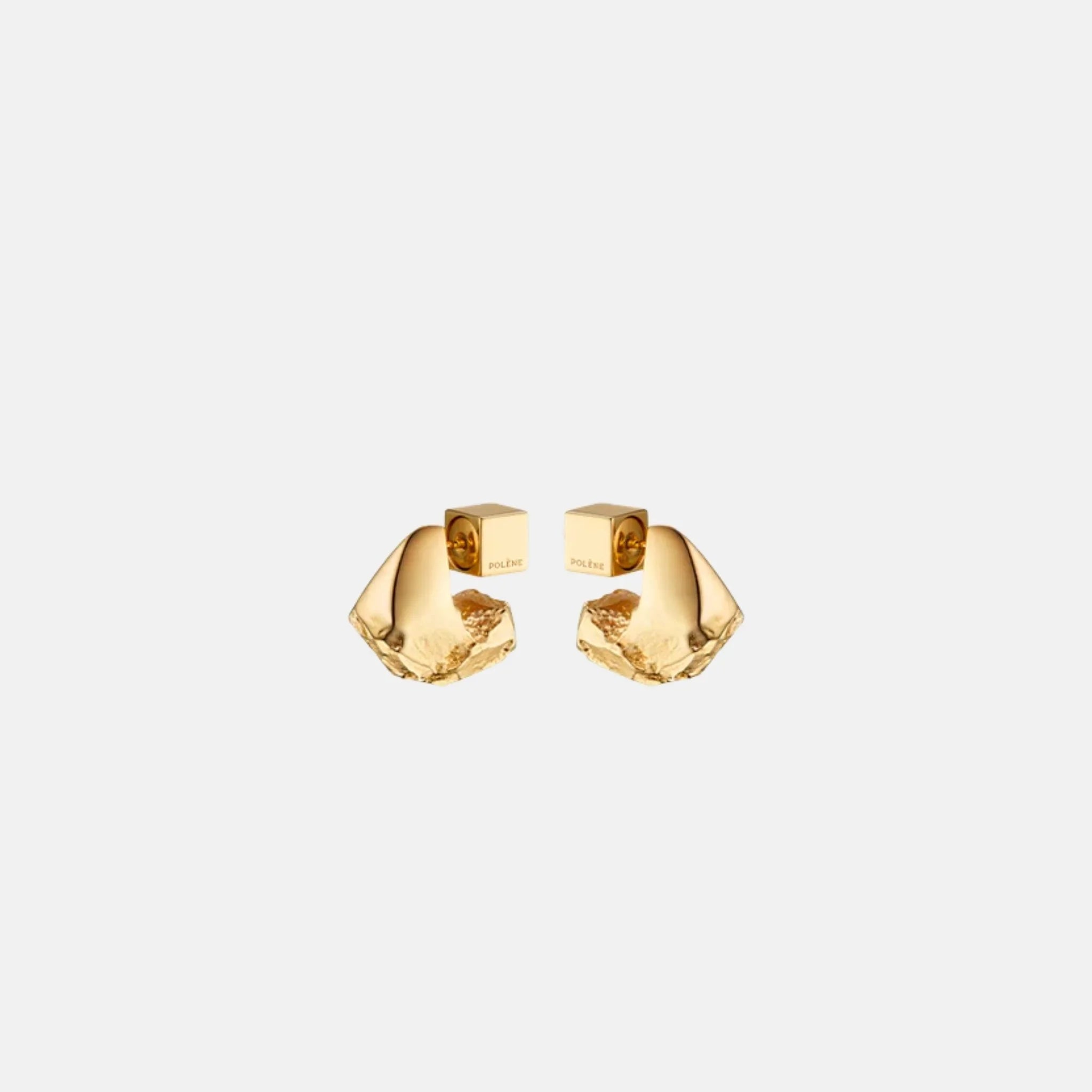 Eroz Stud Earrings 24 Carat Gold Gilded Edition