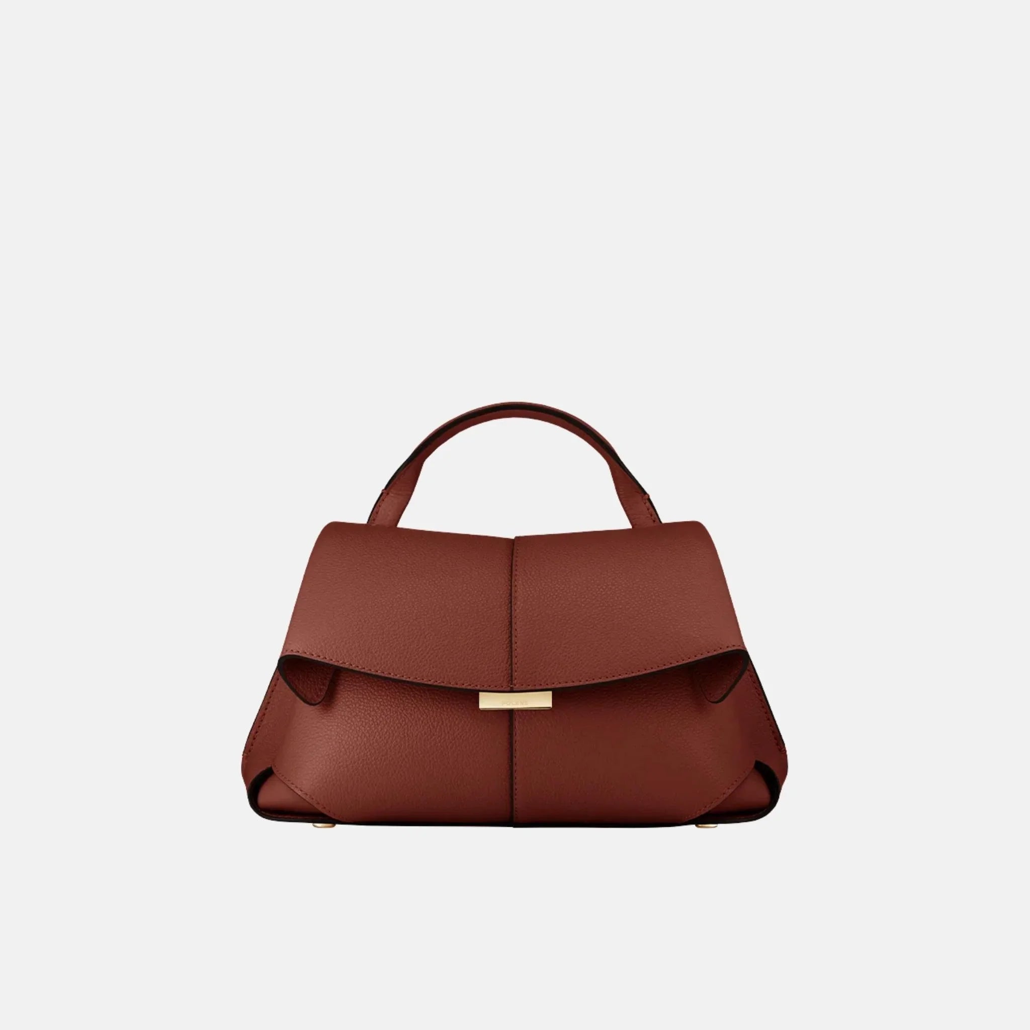 Polene Mokki Mini Handbag, Red Clay
