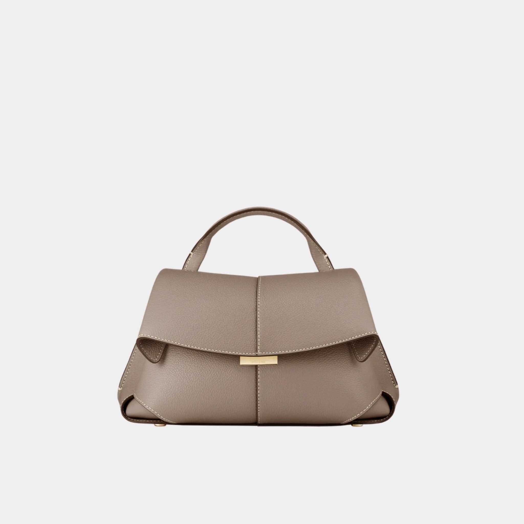 Polene Mokki Mini Handbag, Taupe