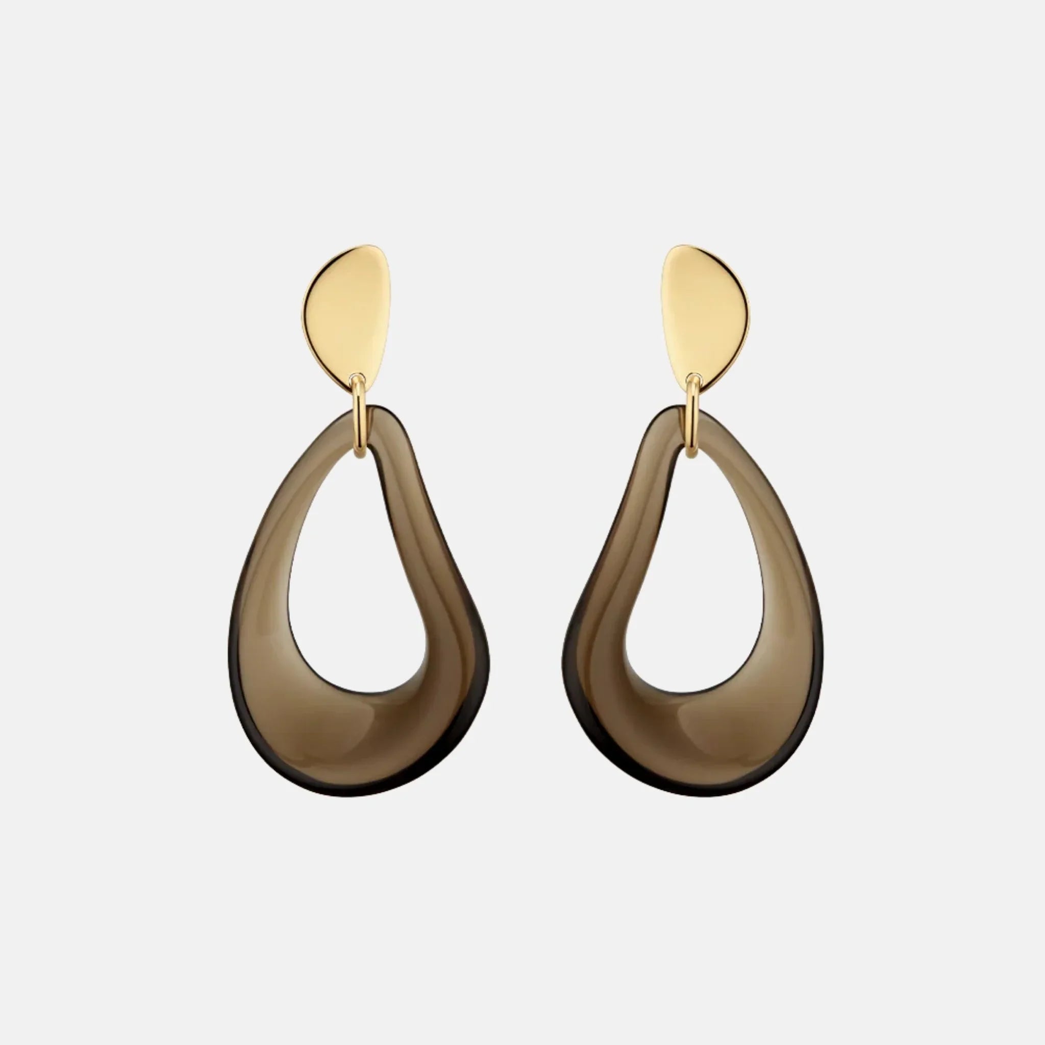 Nae Drop Earrings Smoked Glass Edition