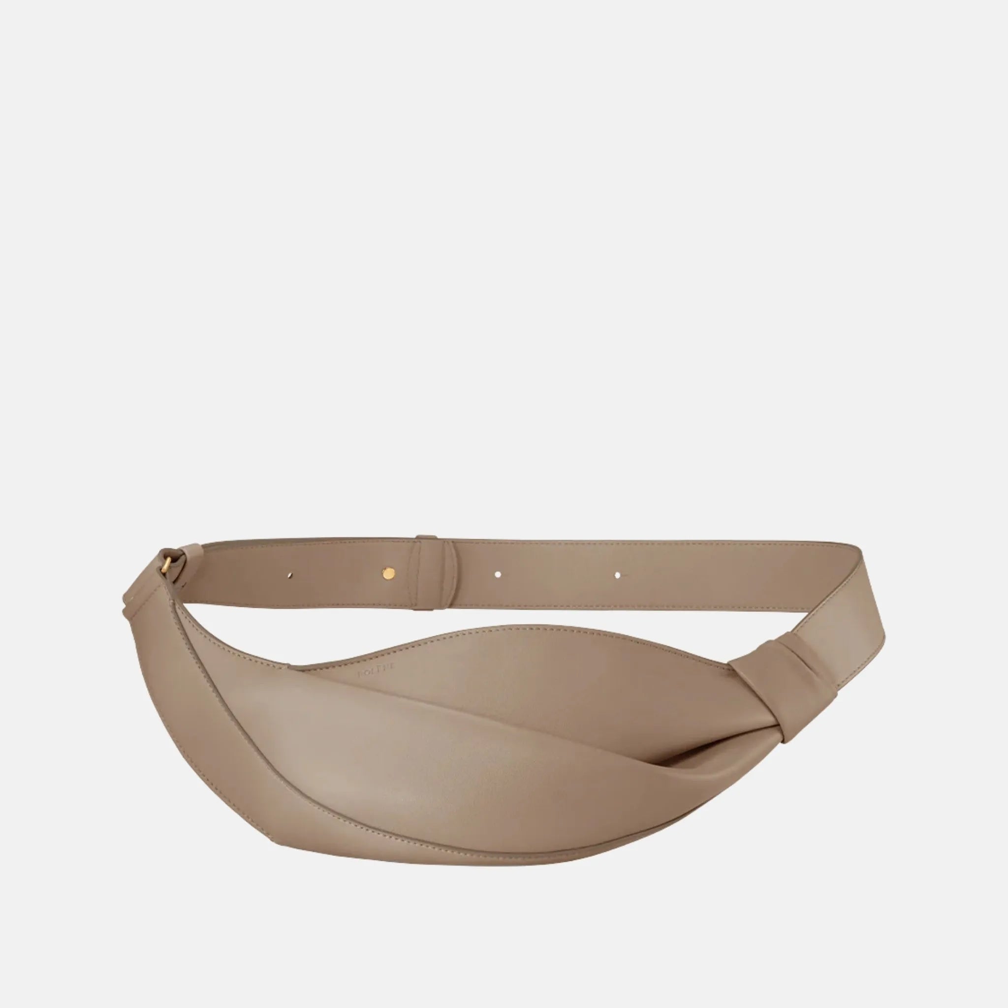 Polene Neyu Smooth Edition Nappa Leather Bag, Taupe