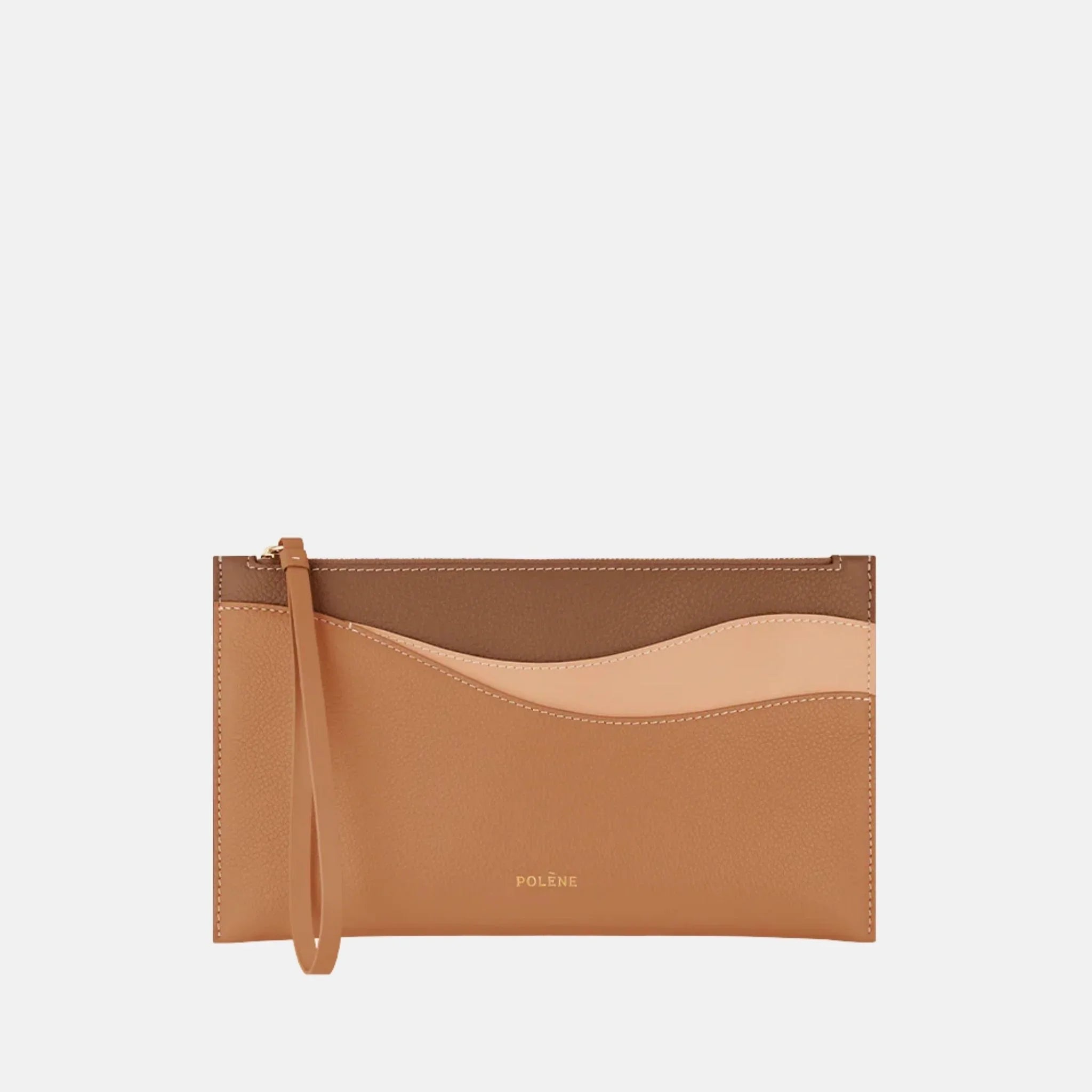 Polene Sierra Pouch Duo Edition, Trio Camel