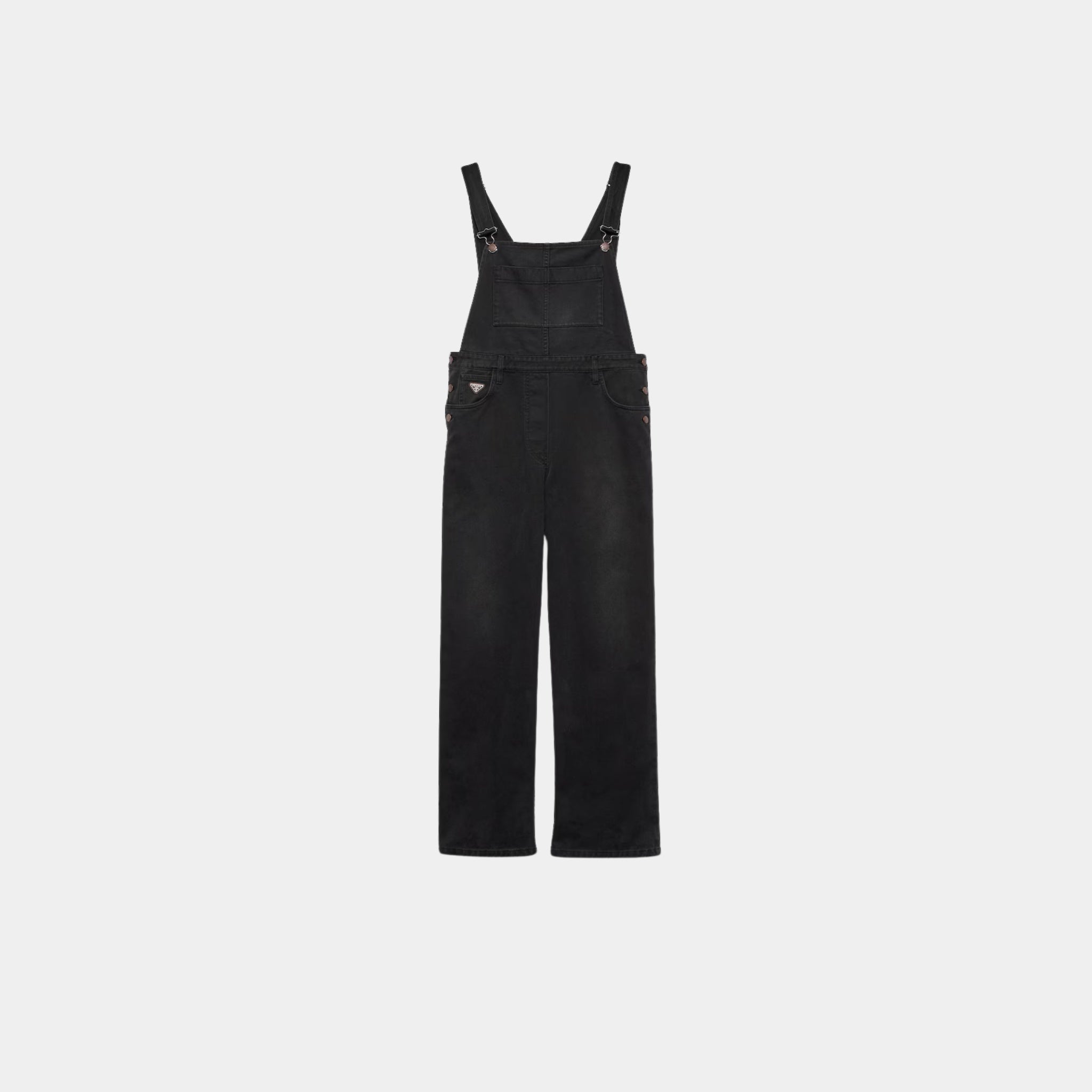 Black Denim Overalls