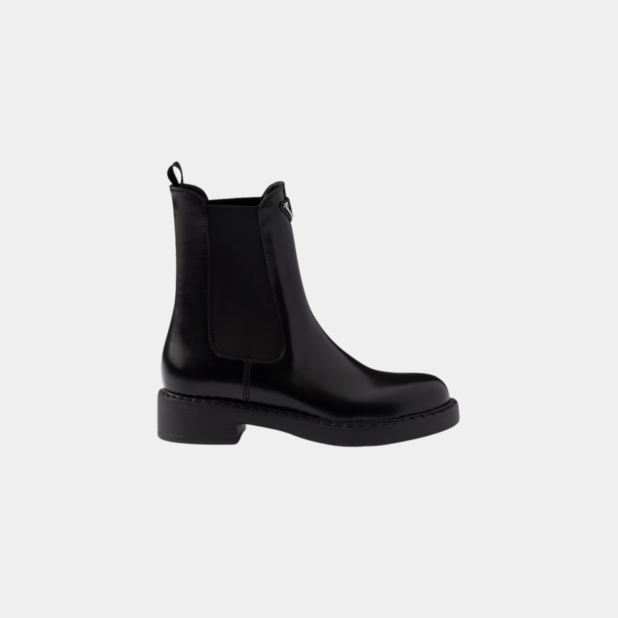 Brushed Leather Chelsea Boots