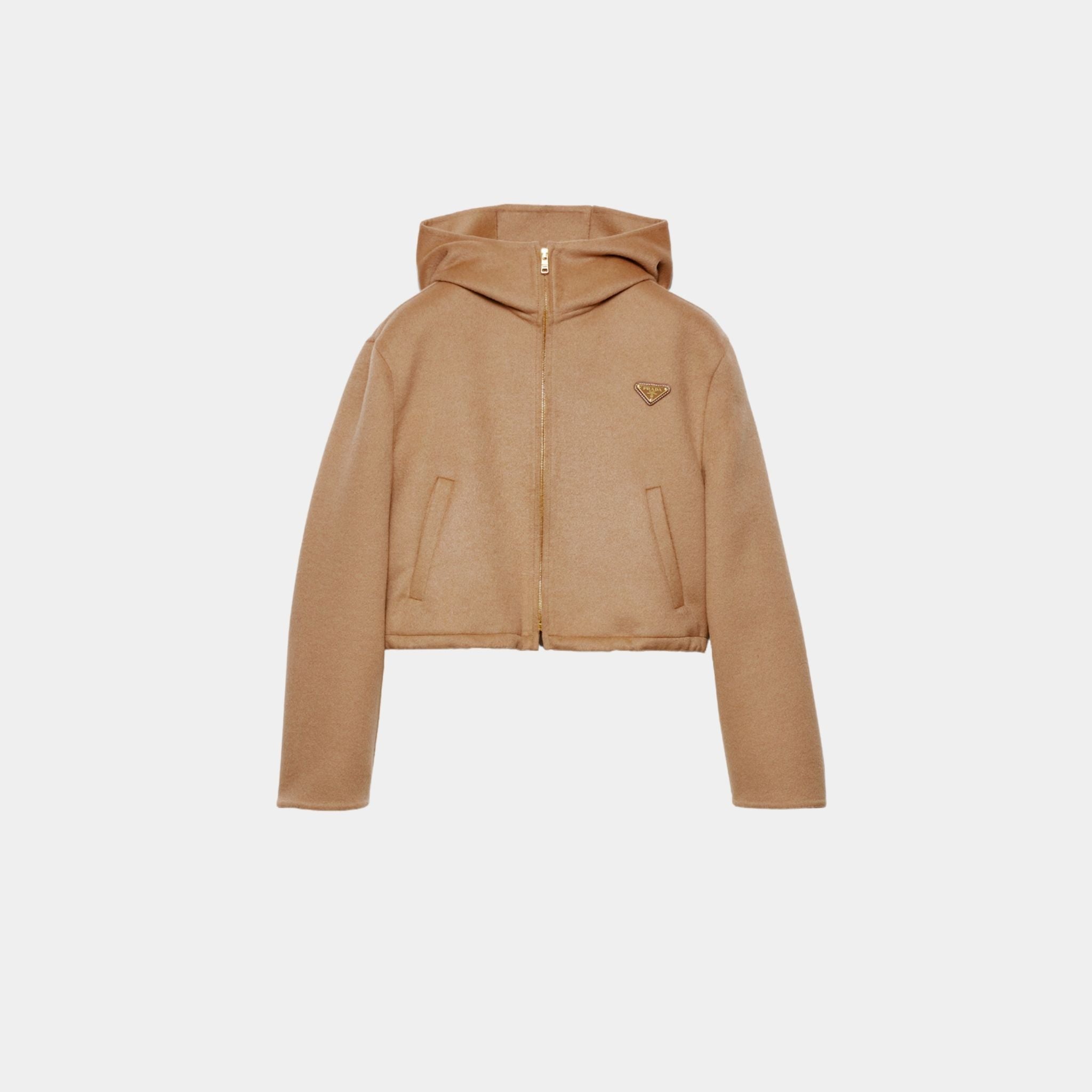 Camel Brown Lightweight Cashgora Blouson Jacket
