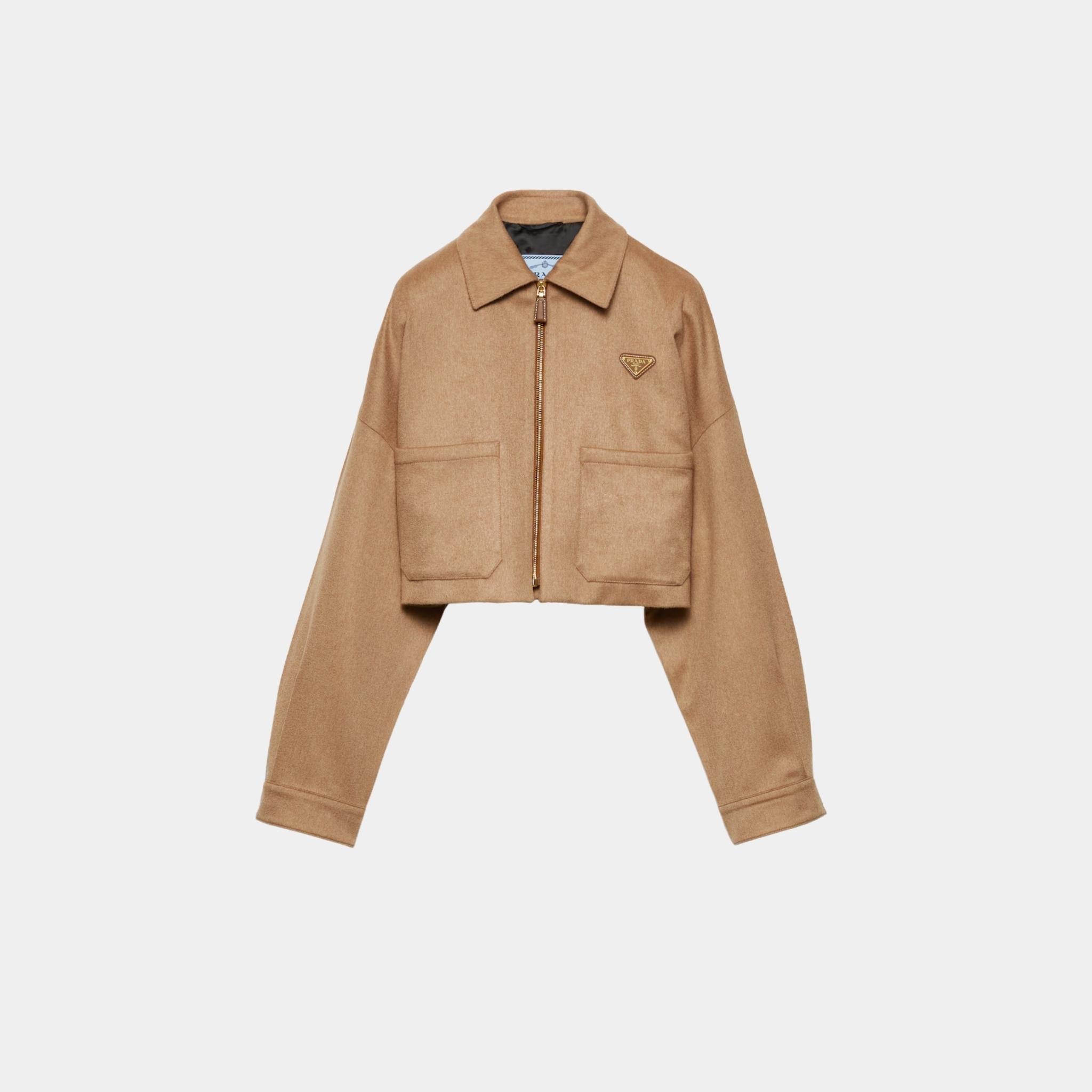 Camel-hair blouson Jacket