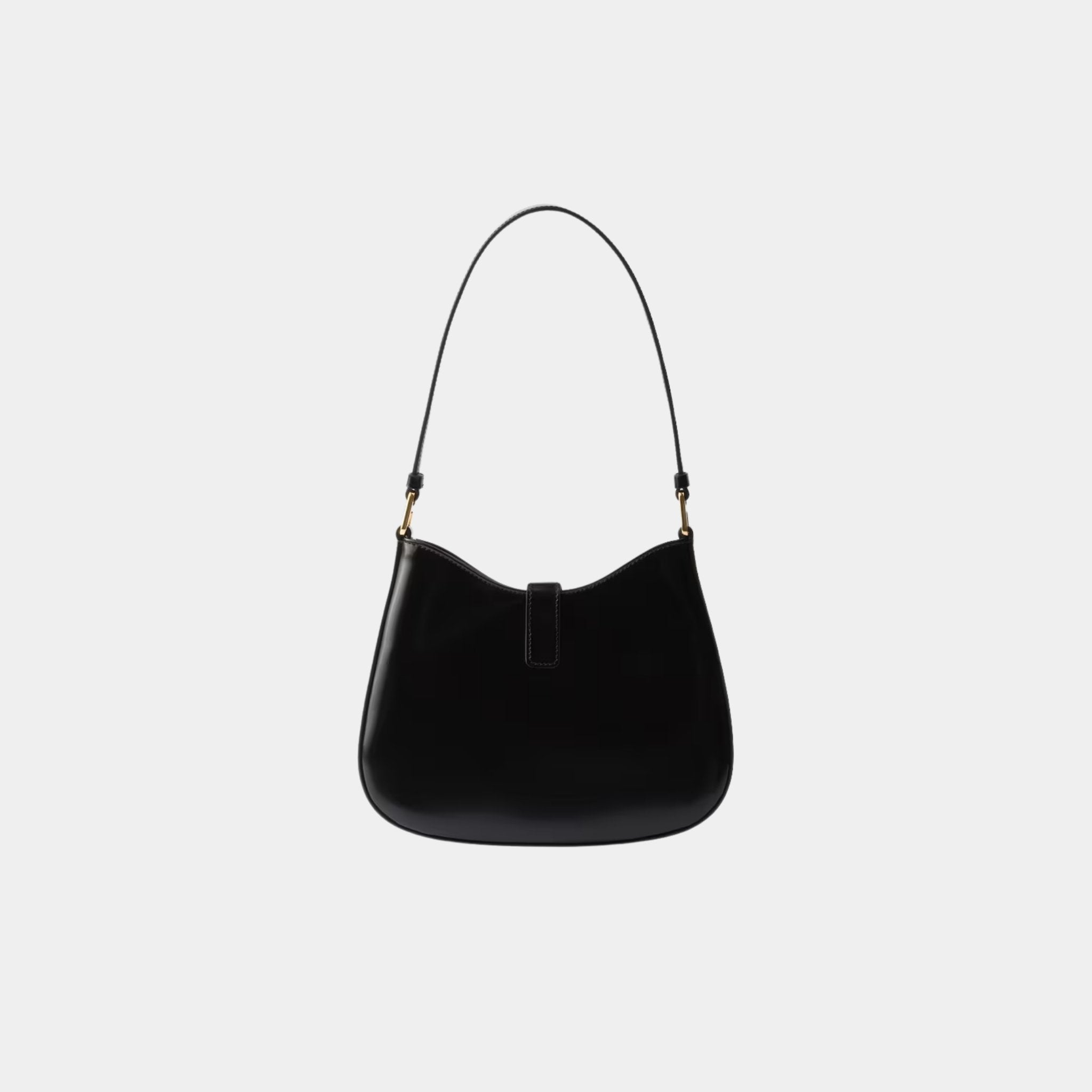 Cleo Brushed Leather Shoulder Bag With Clasp Closure