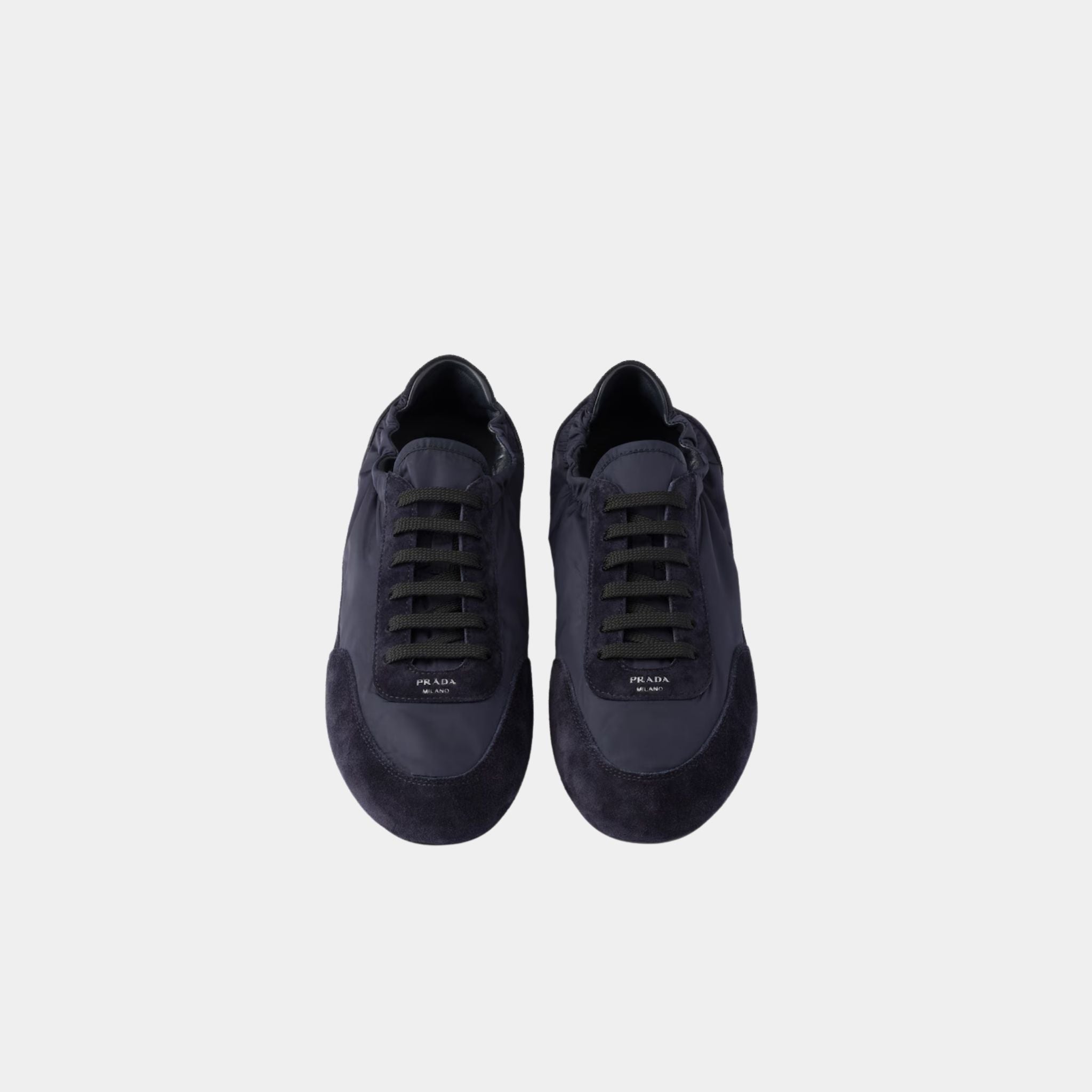 Collapse Re-Nylon And Suede Sneakers