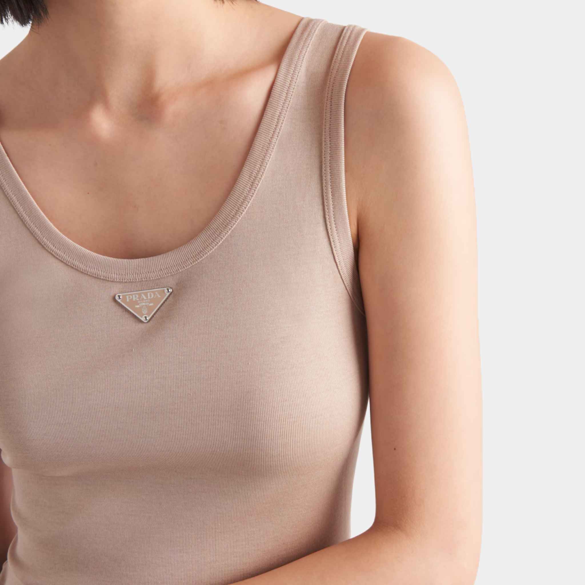 Cotton Ribbed Knit Top