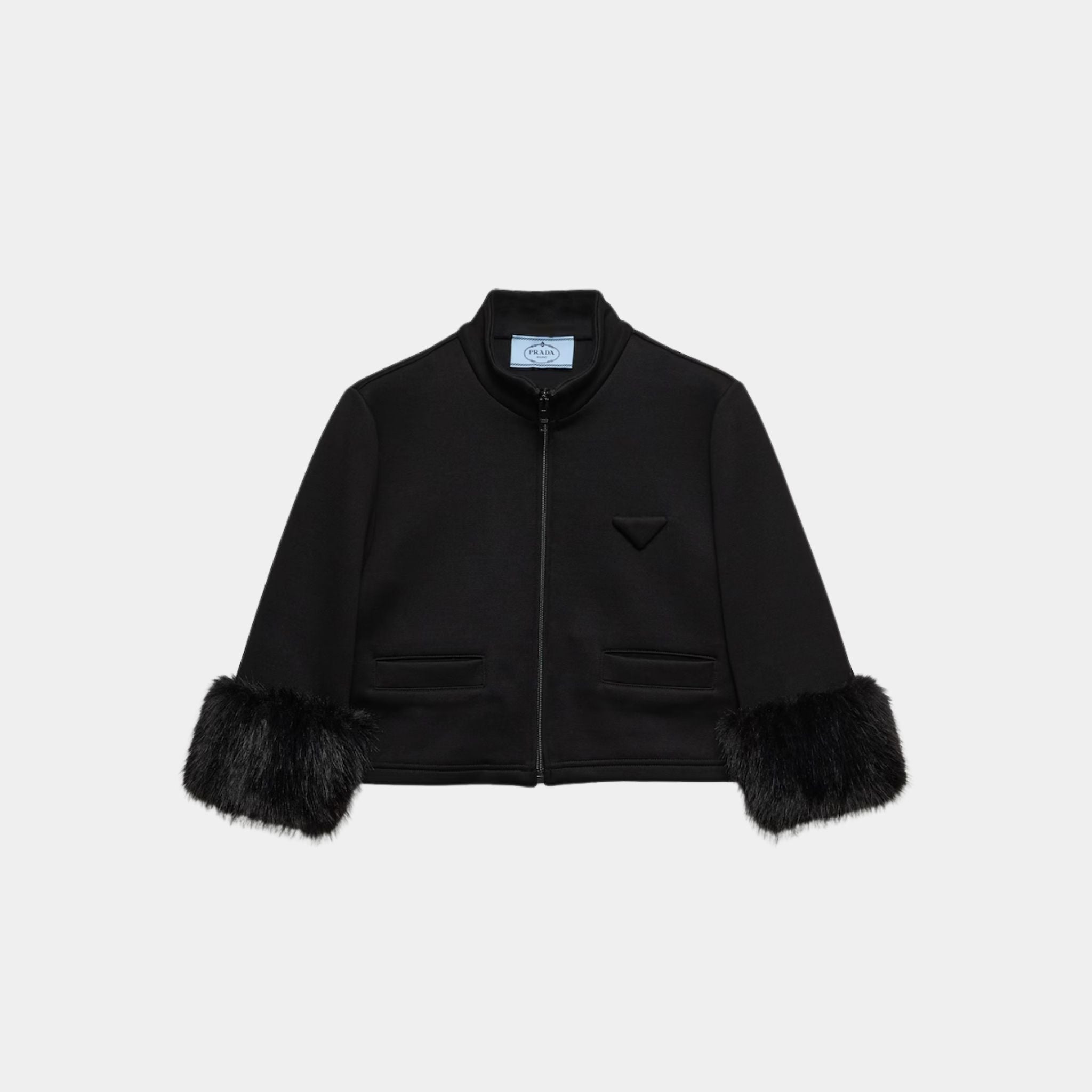 Cropped Fleece Blouson