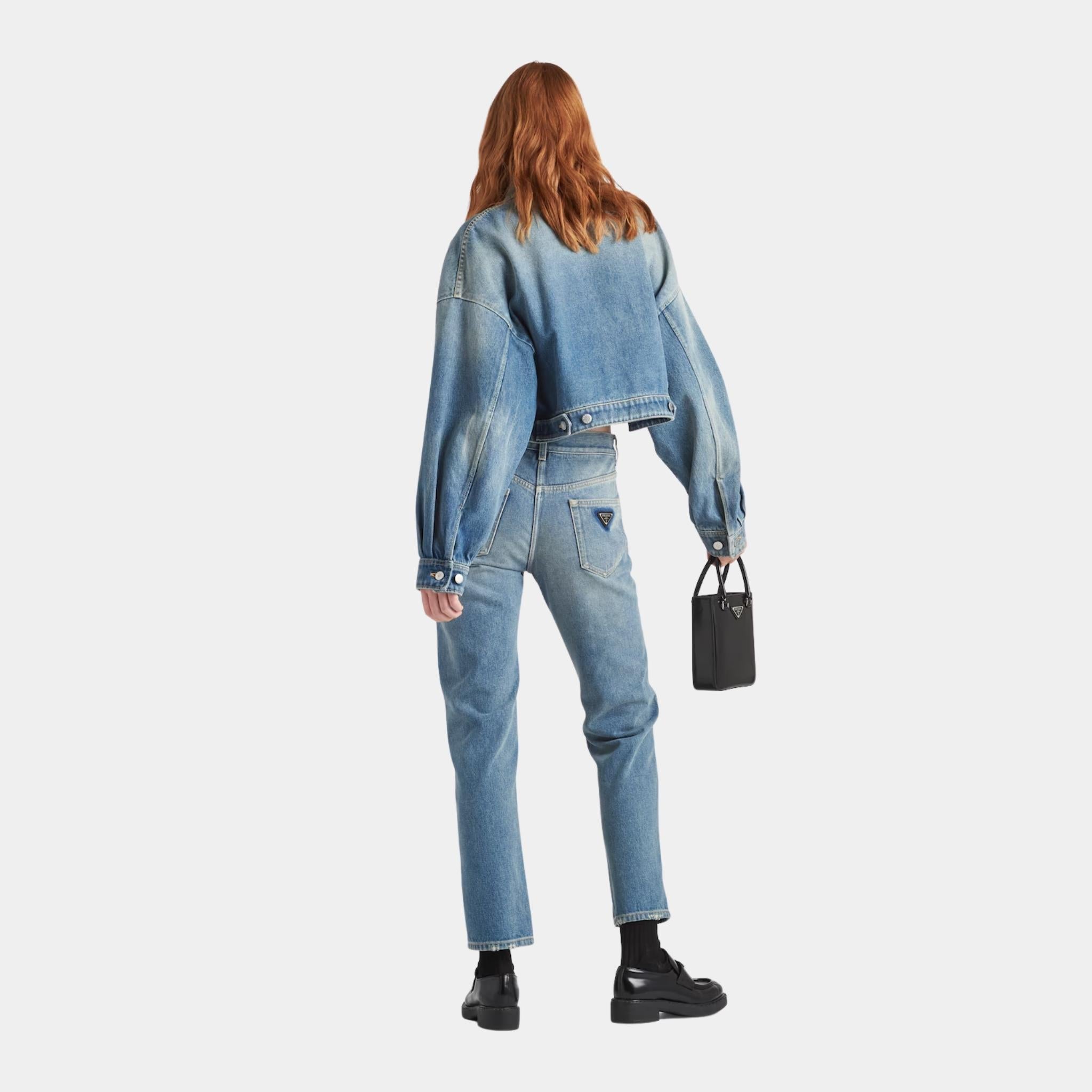 Cropped Organic Denim Jacket