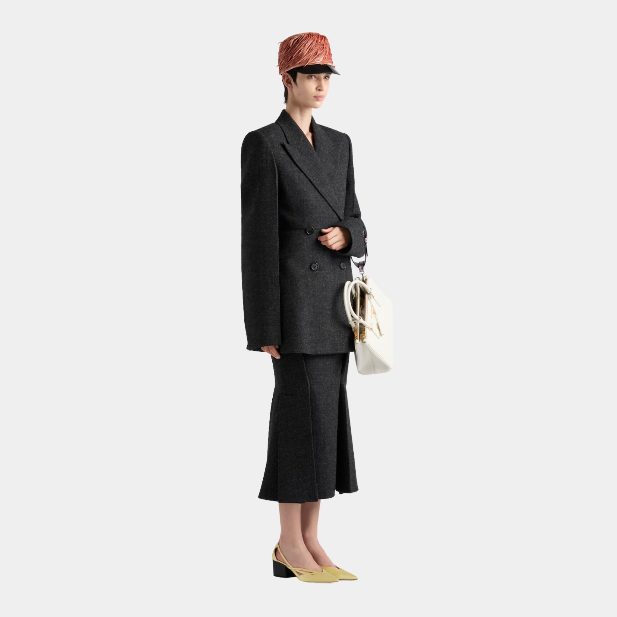 Double-breasted Vintage-look Rush Stitch Jacket