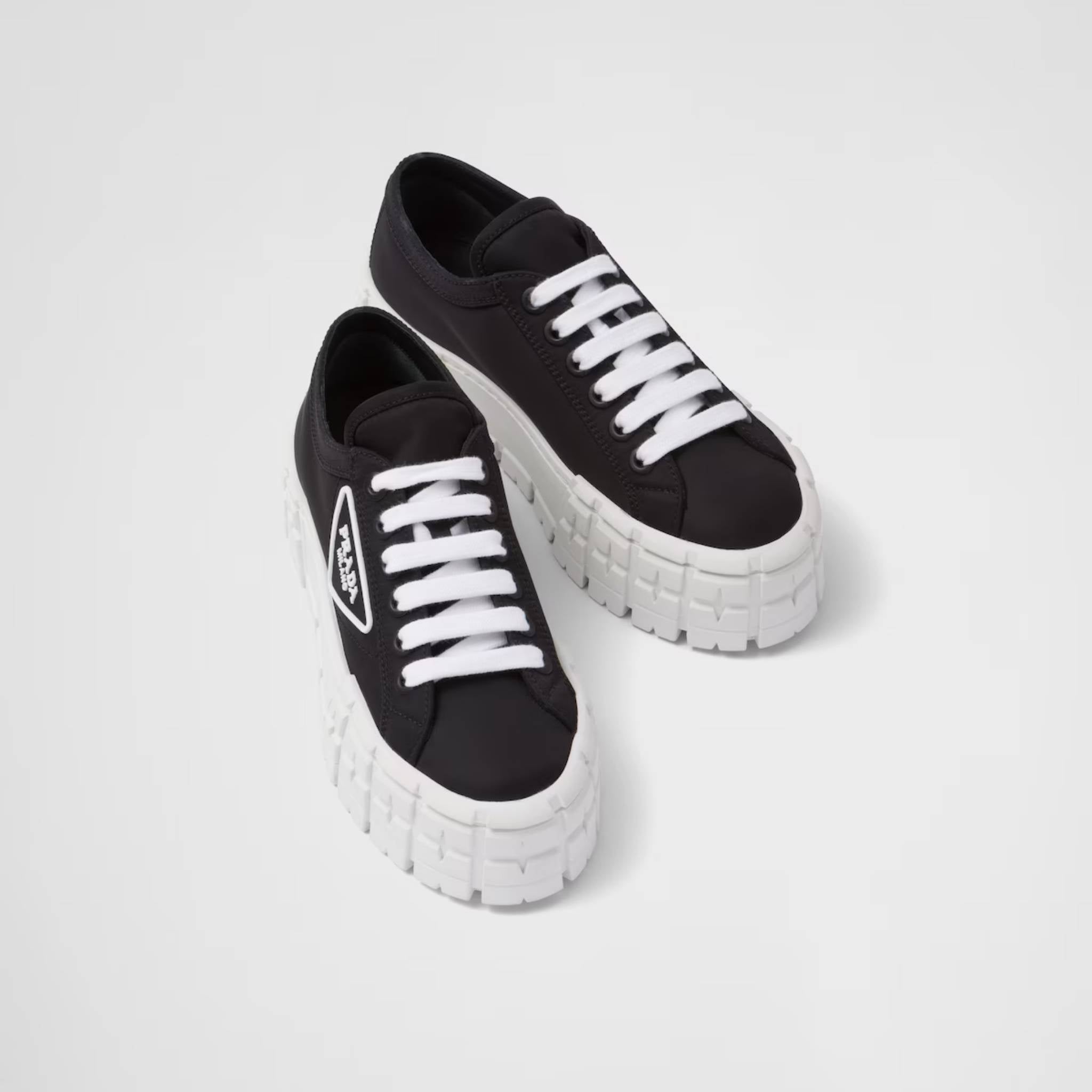 Double Wheel Re-Nylon Gabardine Sneakers