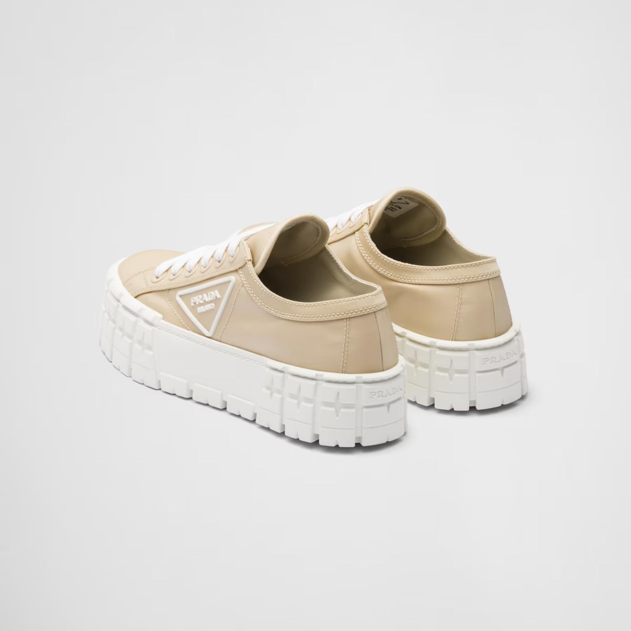Double Wheel Re-Nylon Gabardine Sneakers