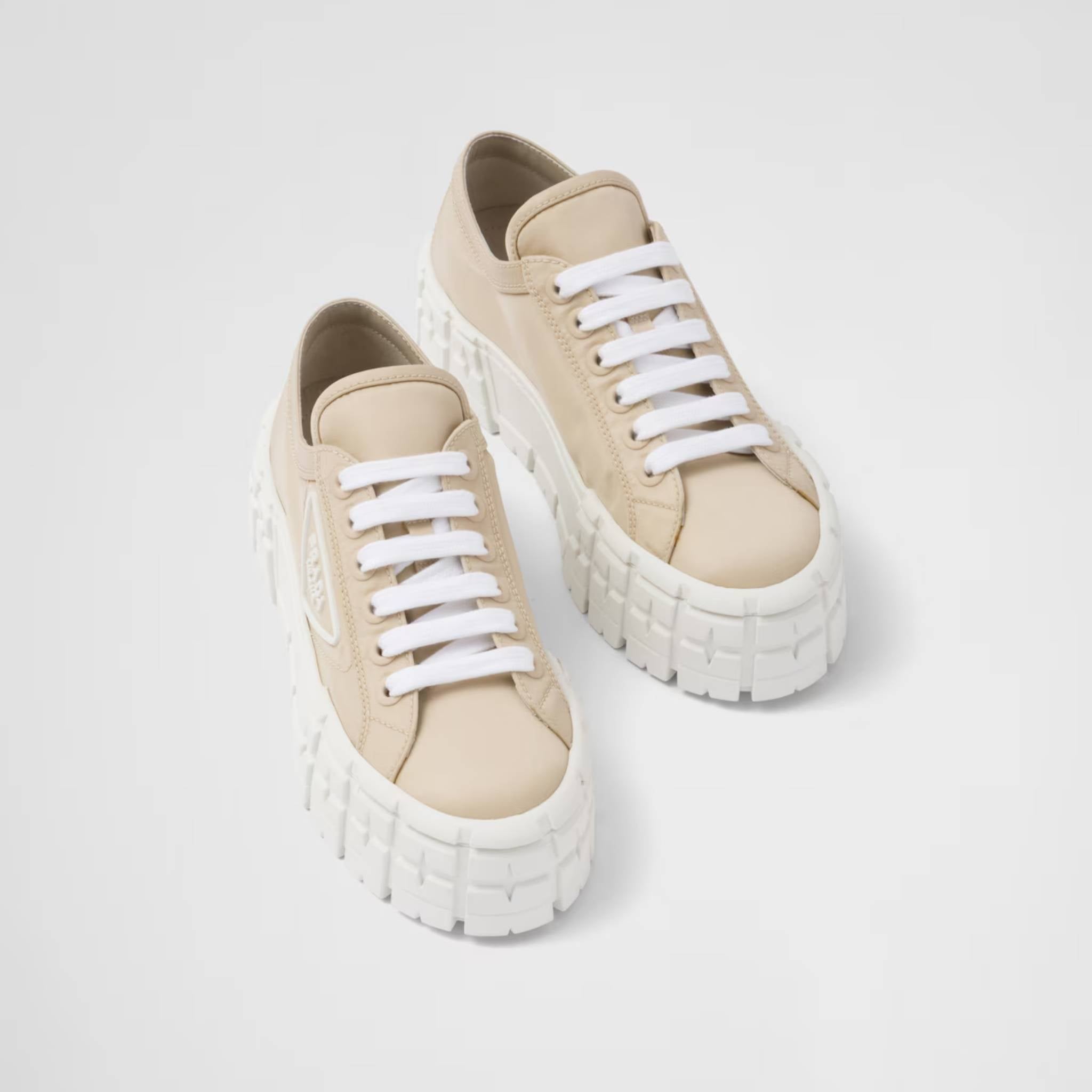Double Wheel Re-Nylon Gabardine Sneakers