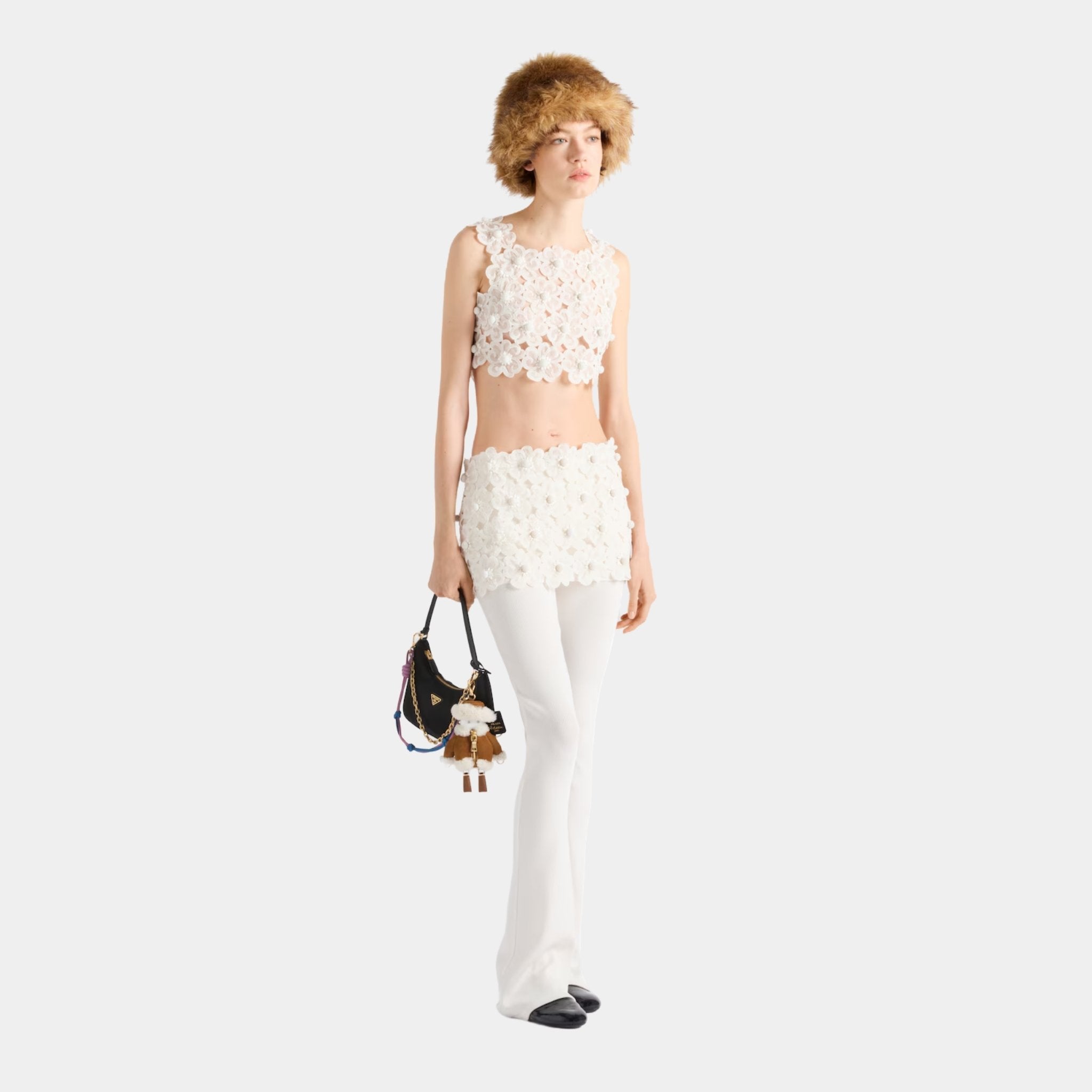 Guipure Top with Daisy Embroidery