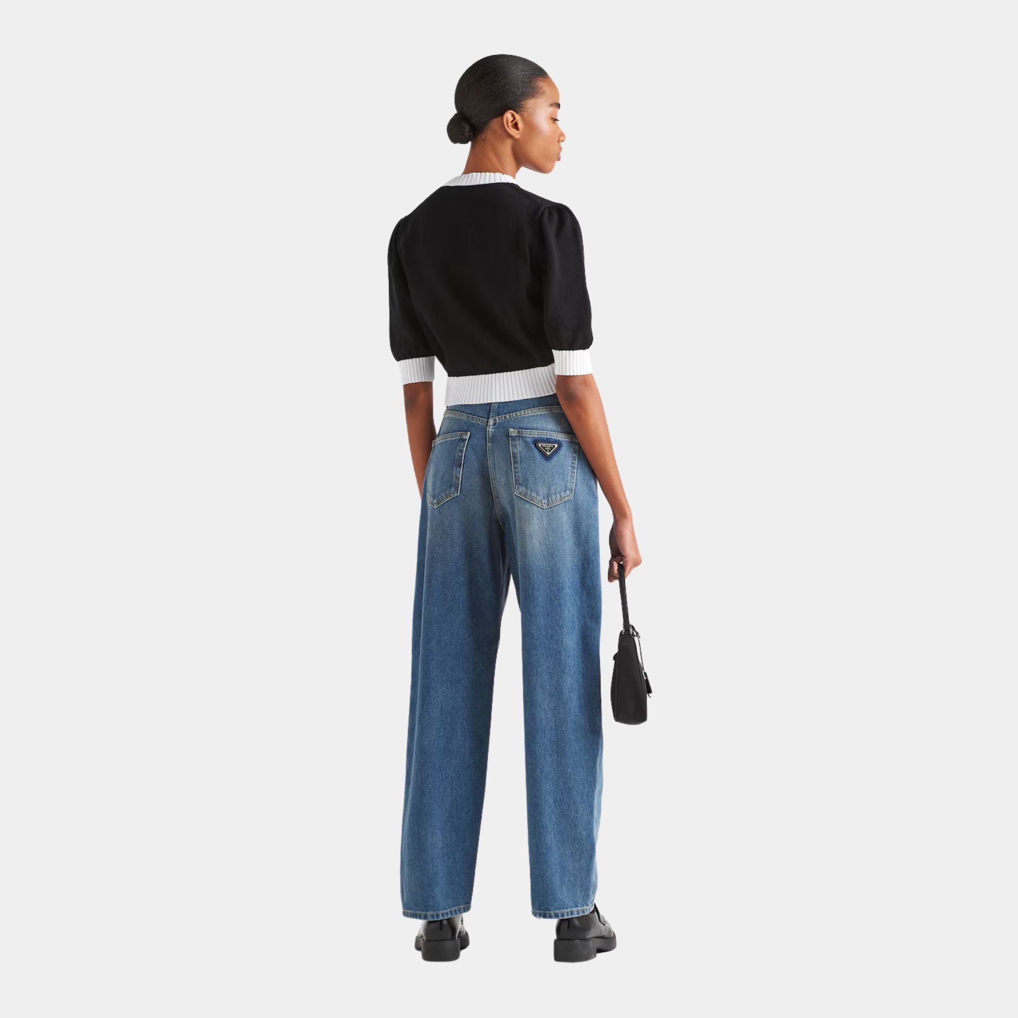 High-waisted Denim Jeans
