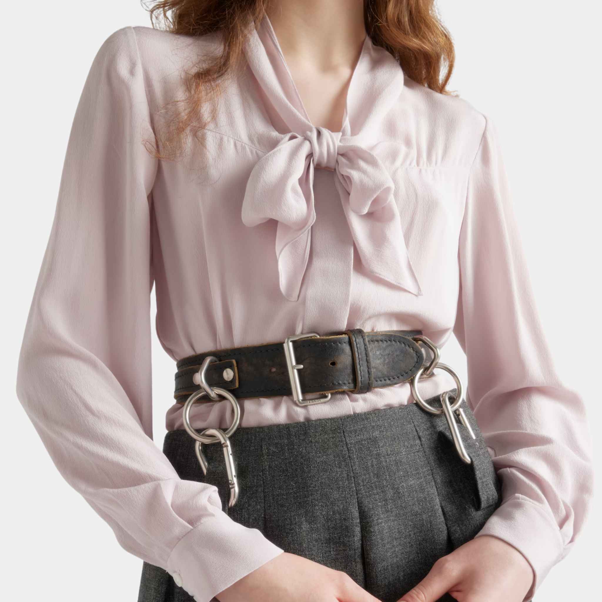 Marocain Shirt With Scarf