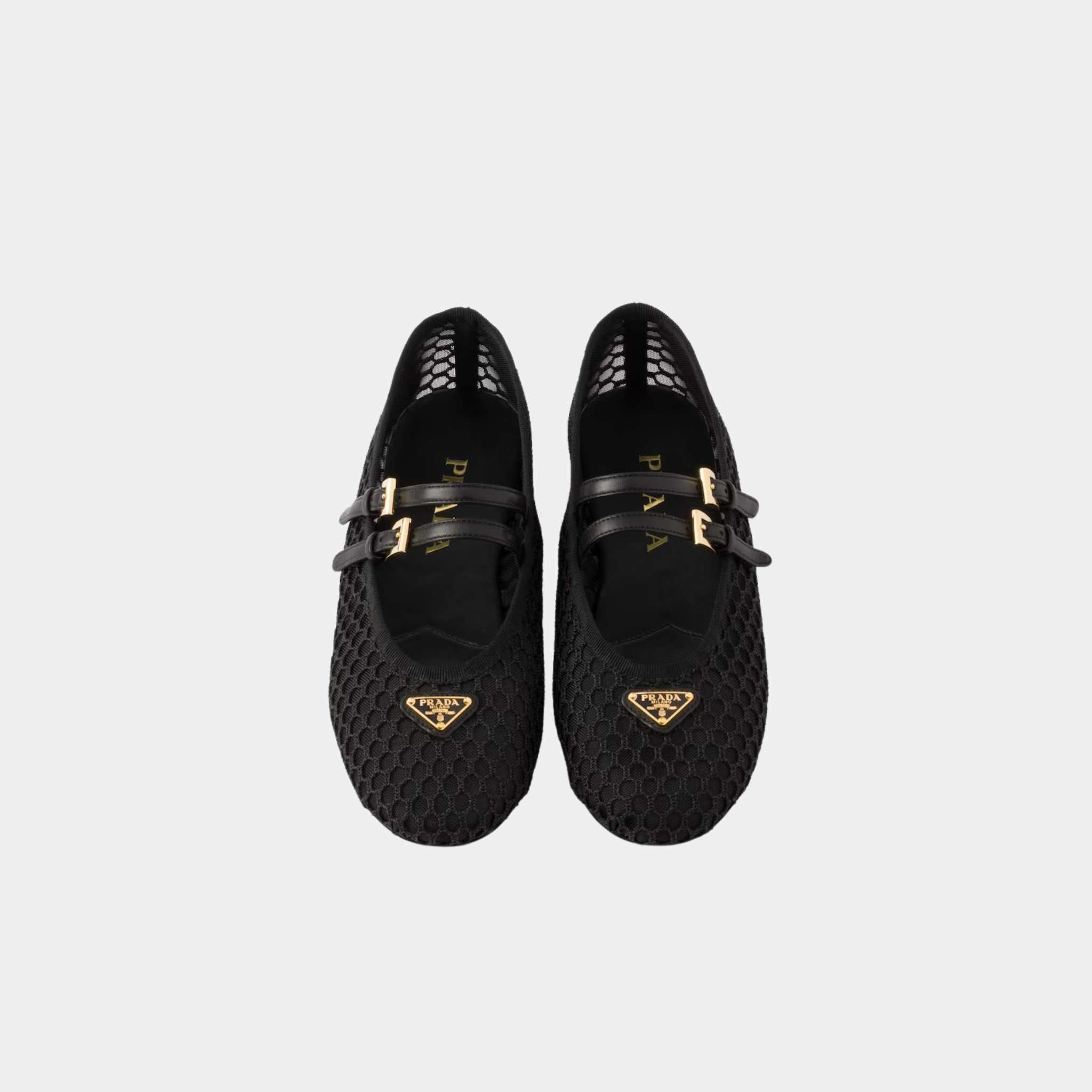 Mesh Fabric Ballerinas