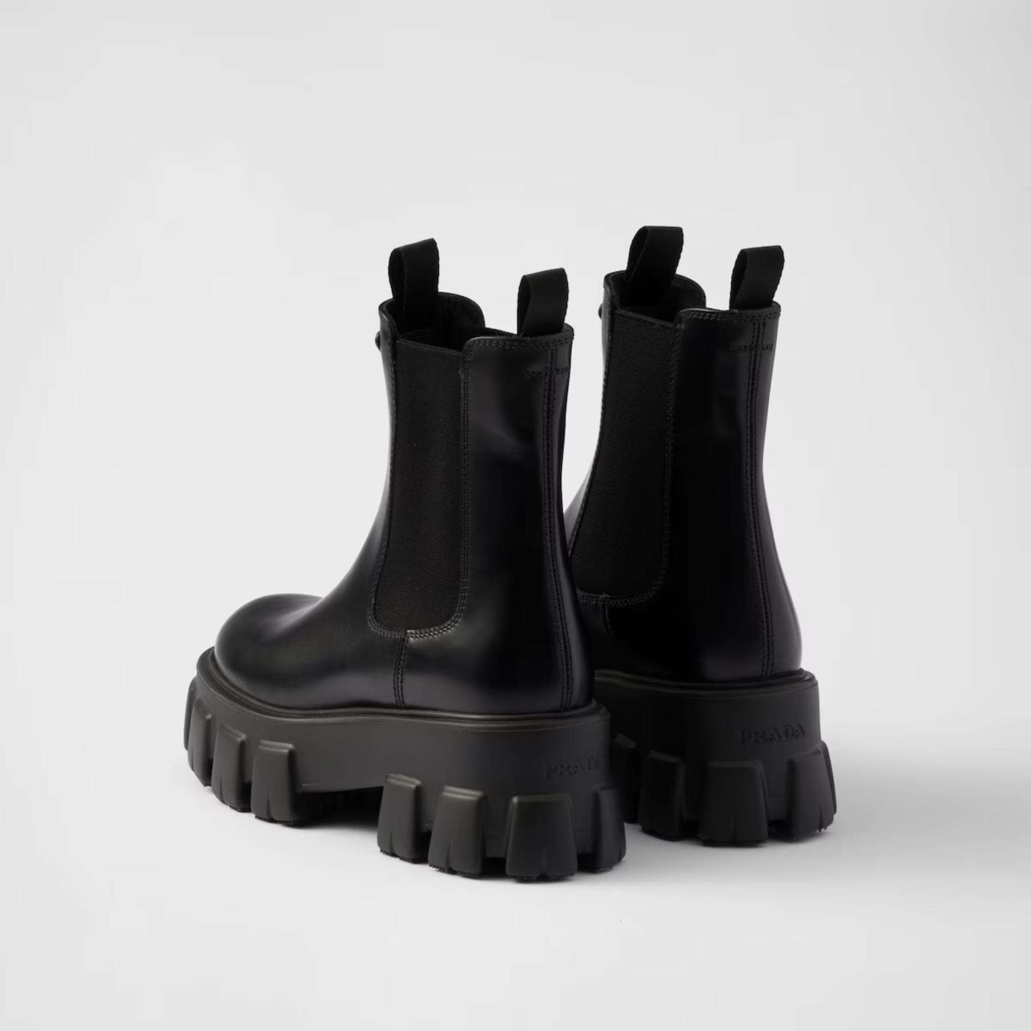 Monolith Brushed Leather Chelsea Boots