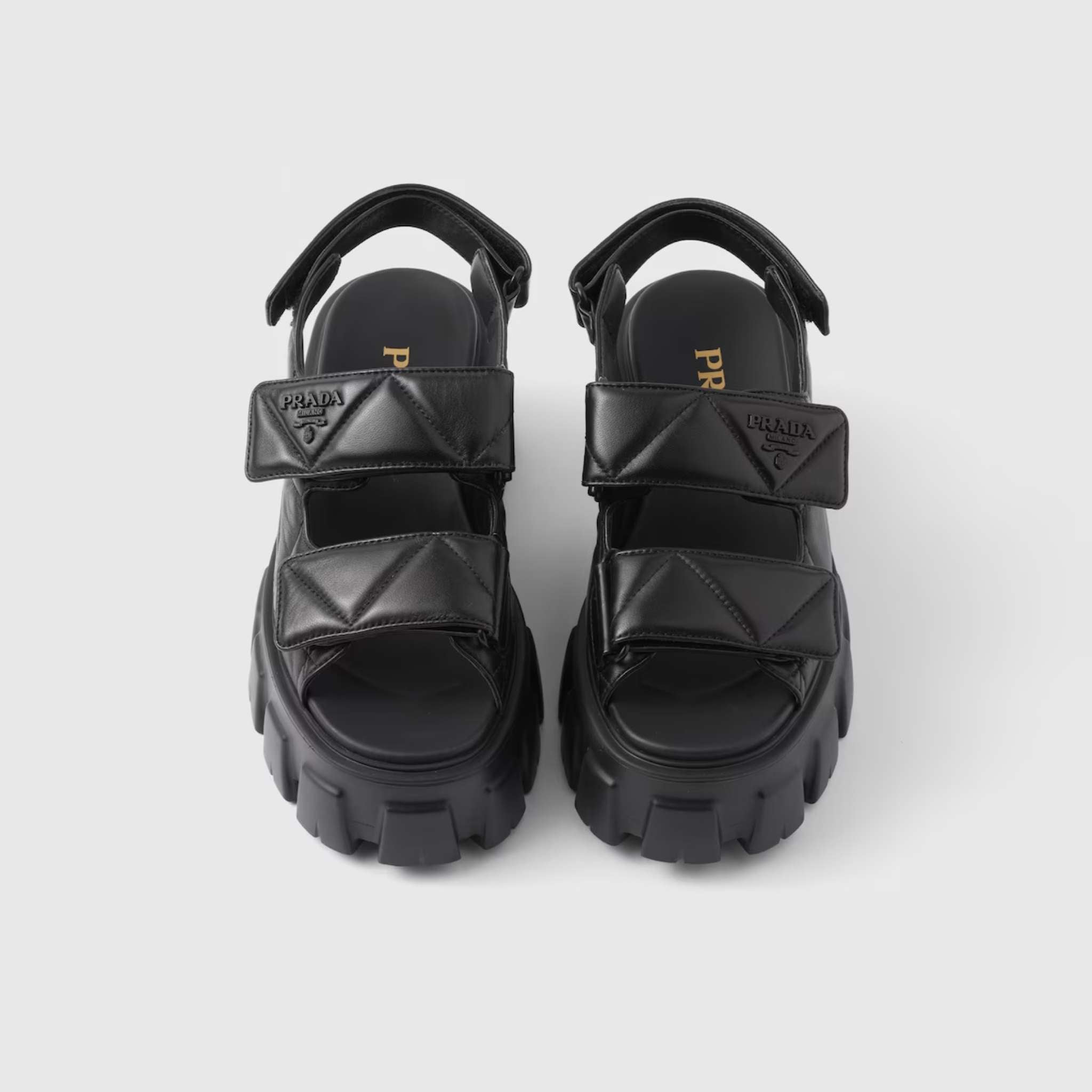 Monolith Nappa Lambskin Leather Sandals