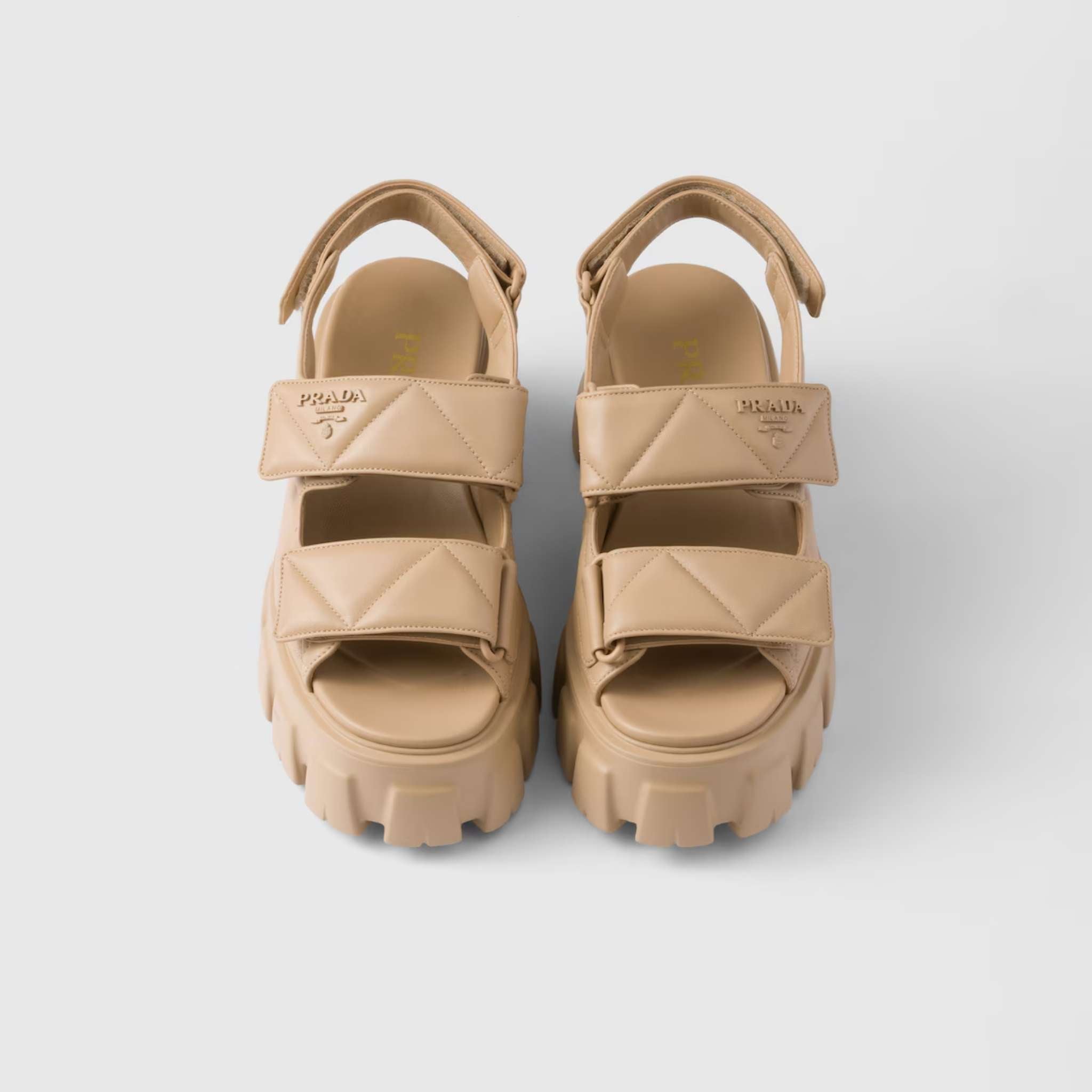 Monolith Nappa Lambskin Leather Sandals