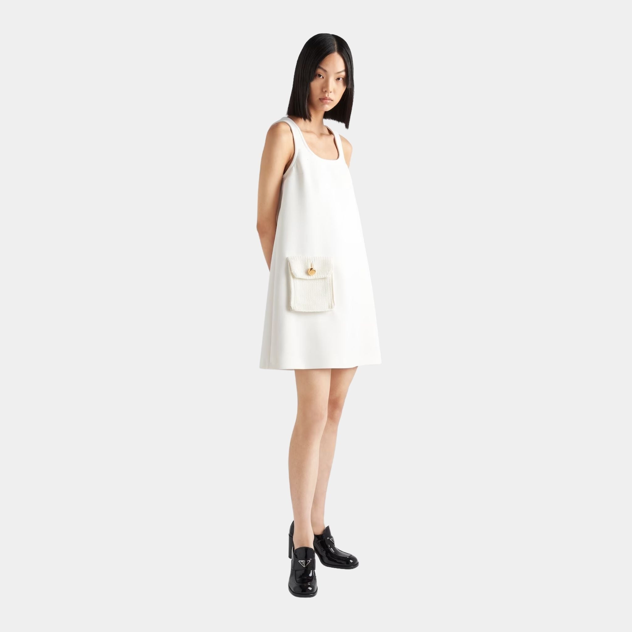 Natté Straight Minidress