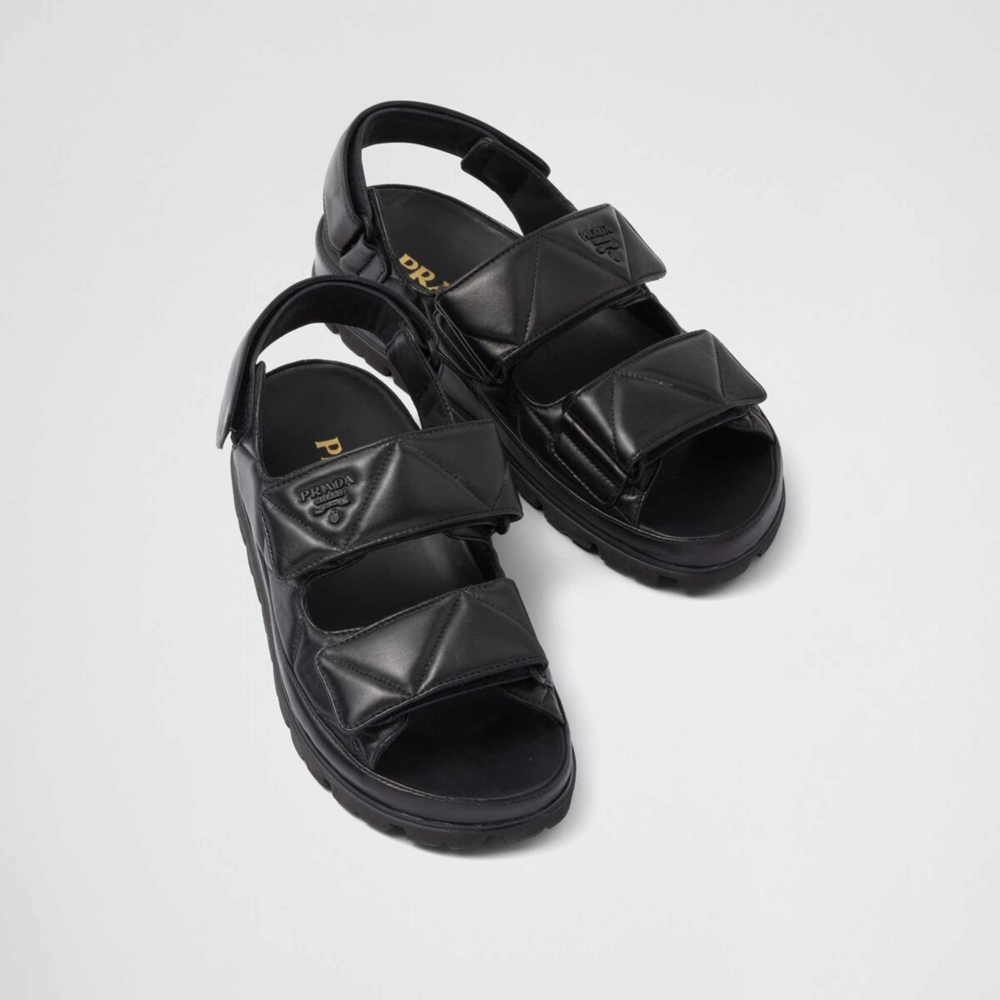 Padded Nappa Leather Sandals