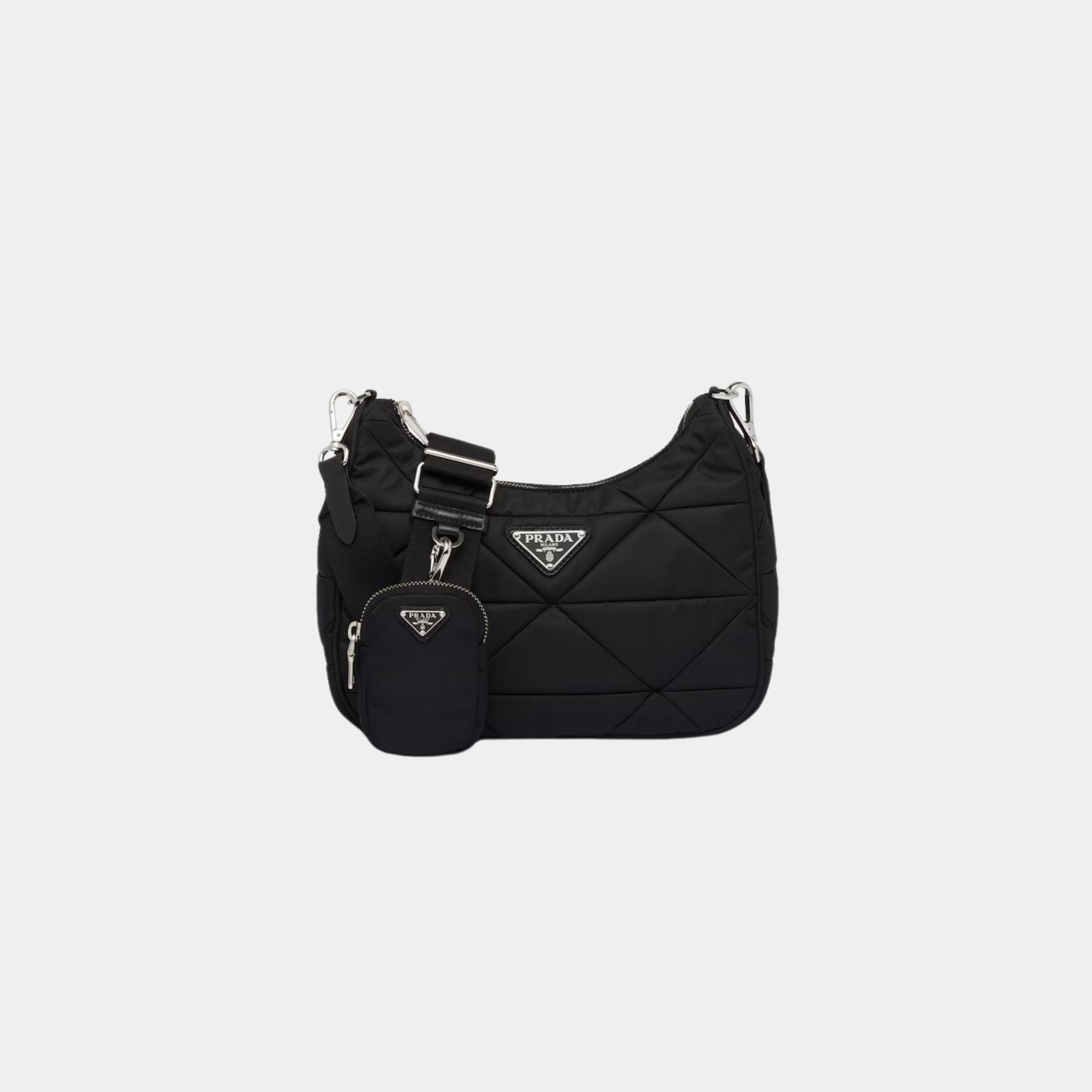 Padded Re-Nylon Shoulder Bag
