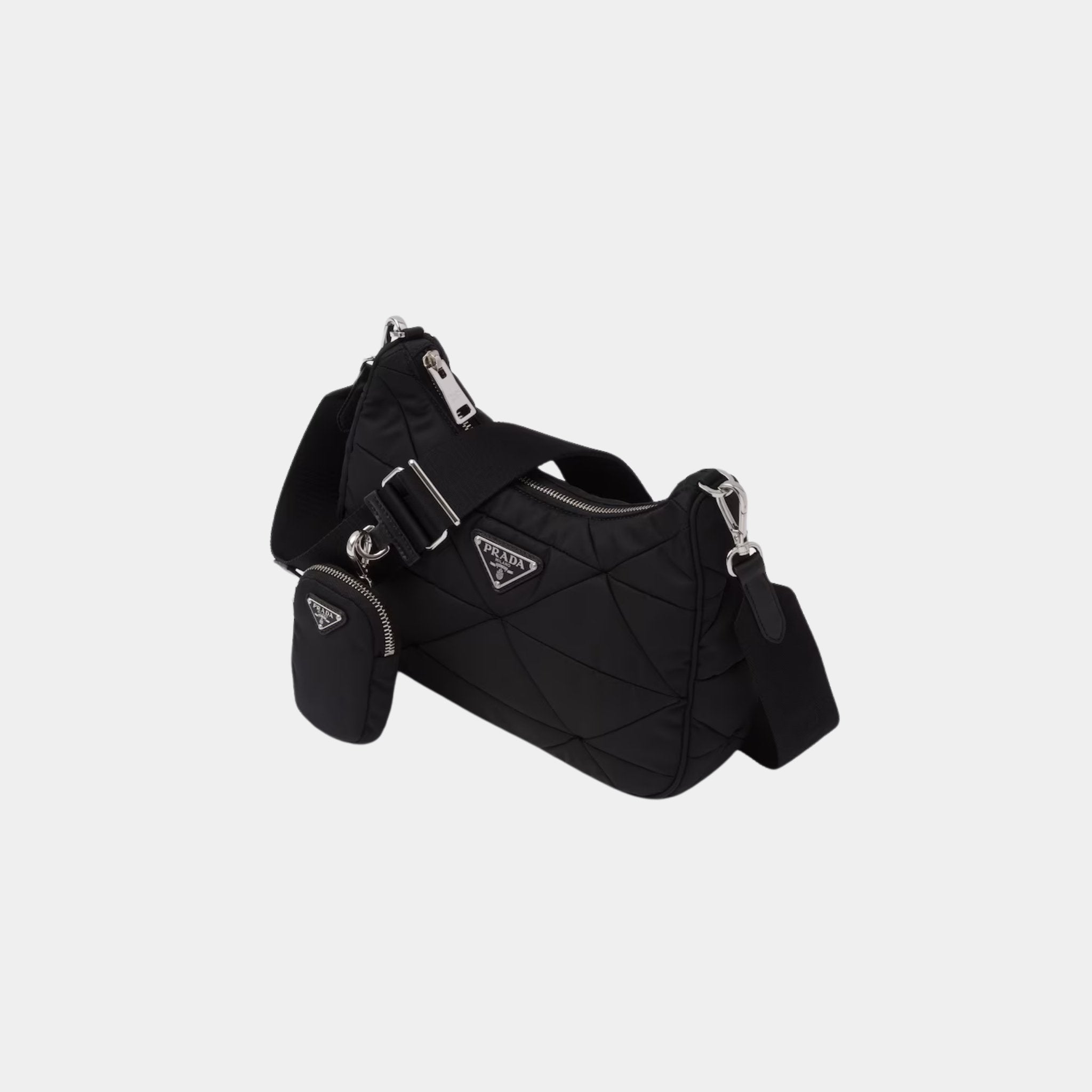 Padded Re-Nylon Shoulder Bag