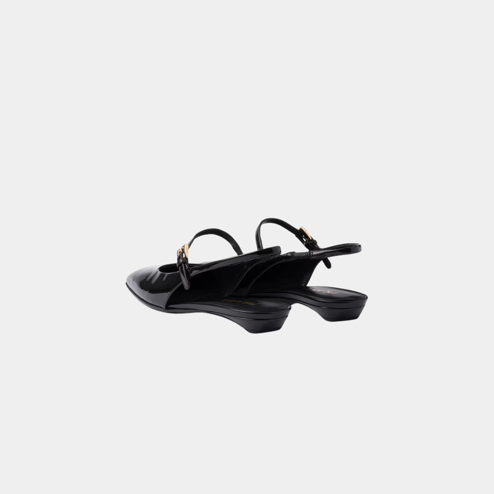 Patent Leather Slingback Ballerinas