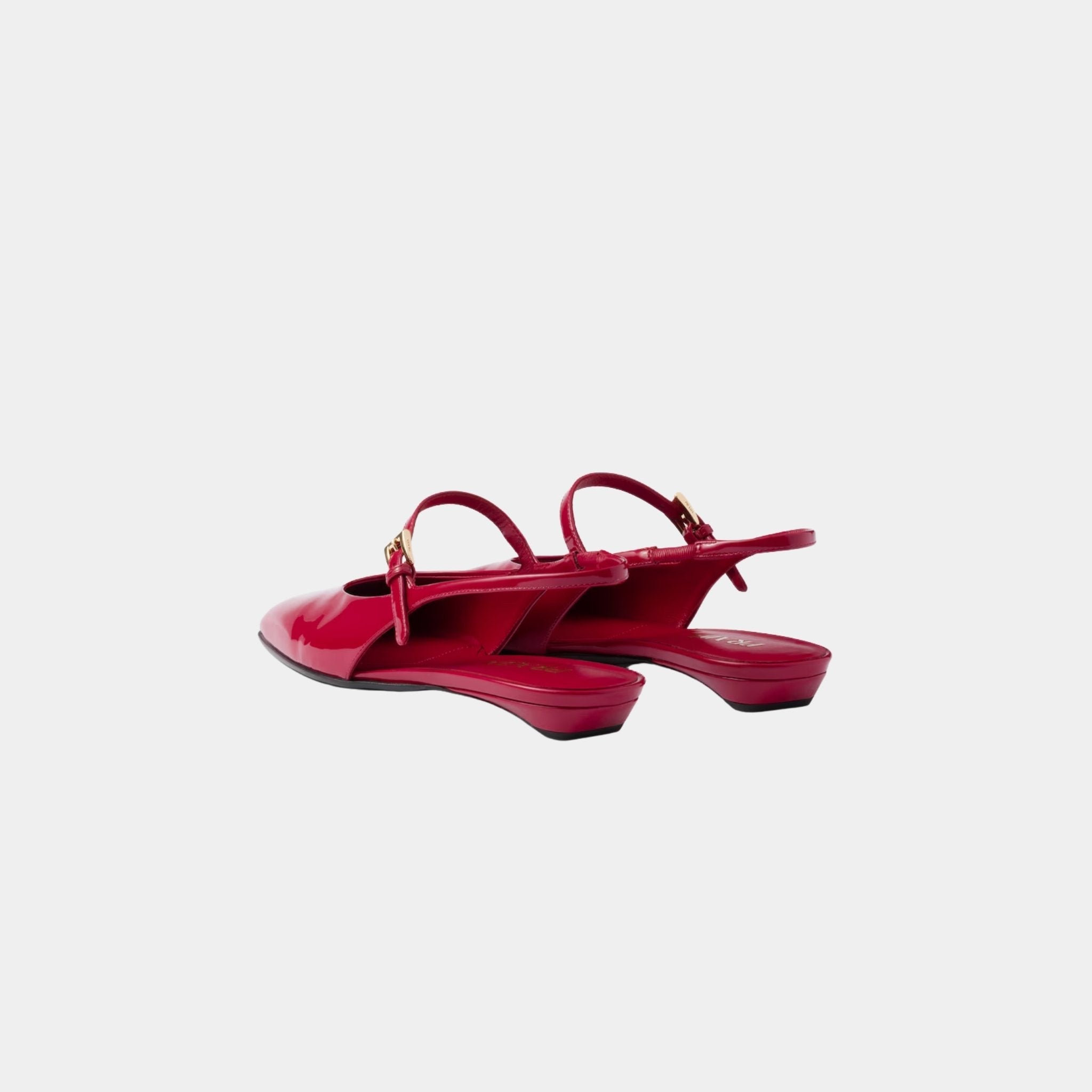 Patent Leather Slingback Ballerinas