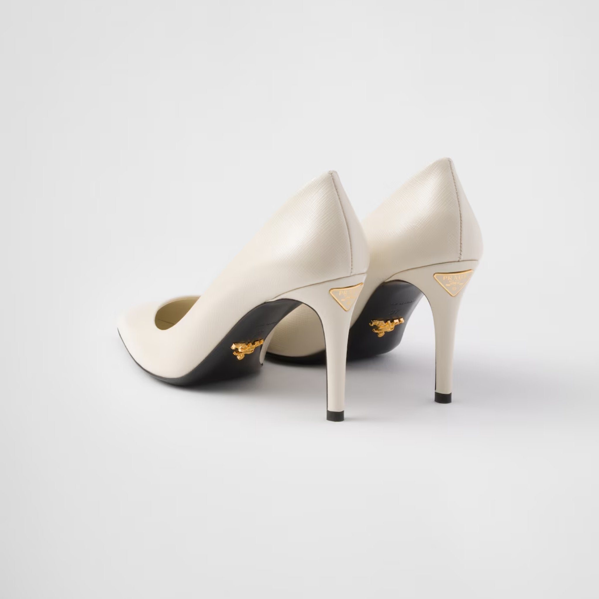 Patent Saffiano Leather Pumps