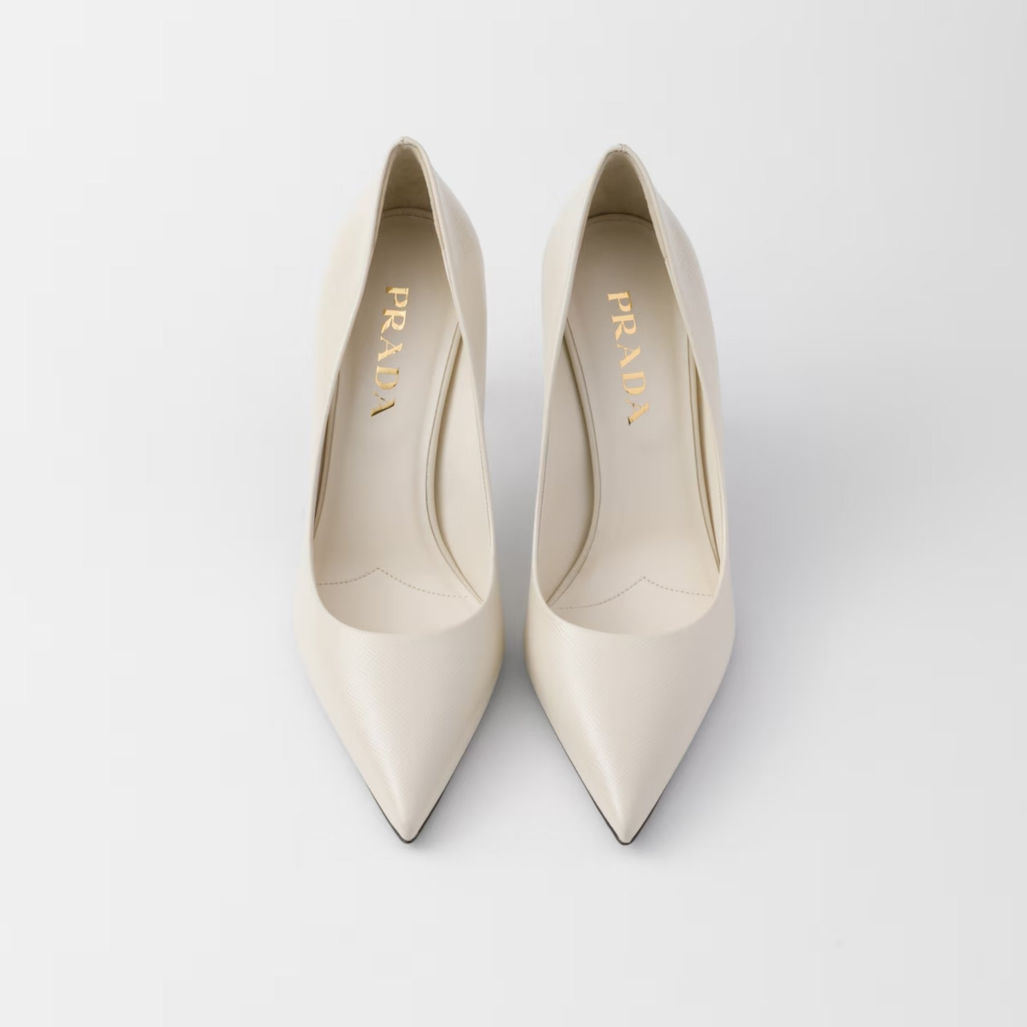 Patent Saffiano Leather Pumps
