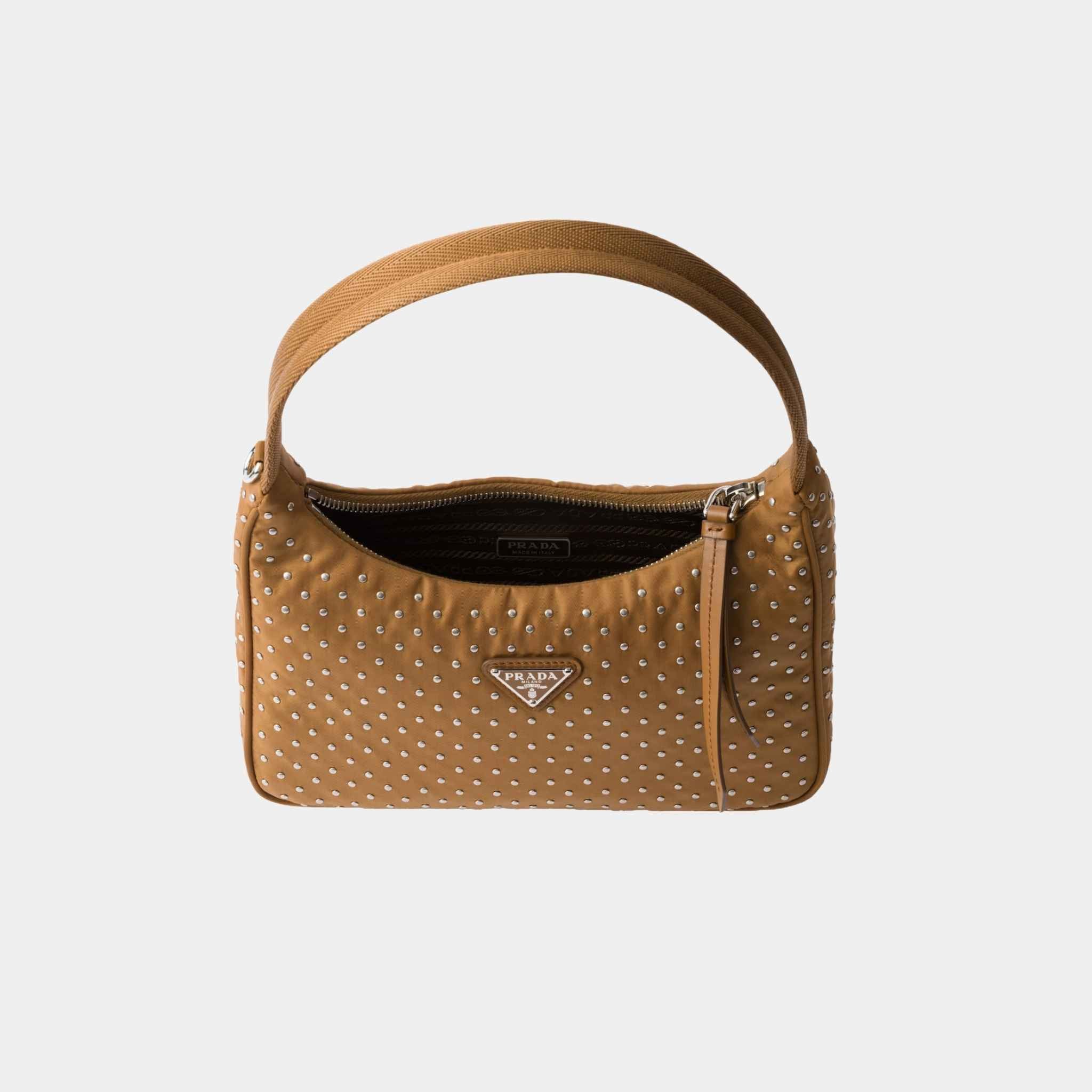 Re-Edition Re-Nylon Mini Bag With Studs