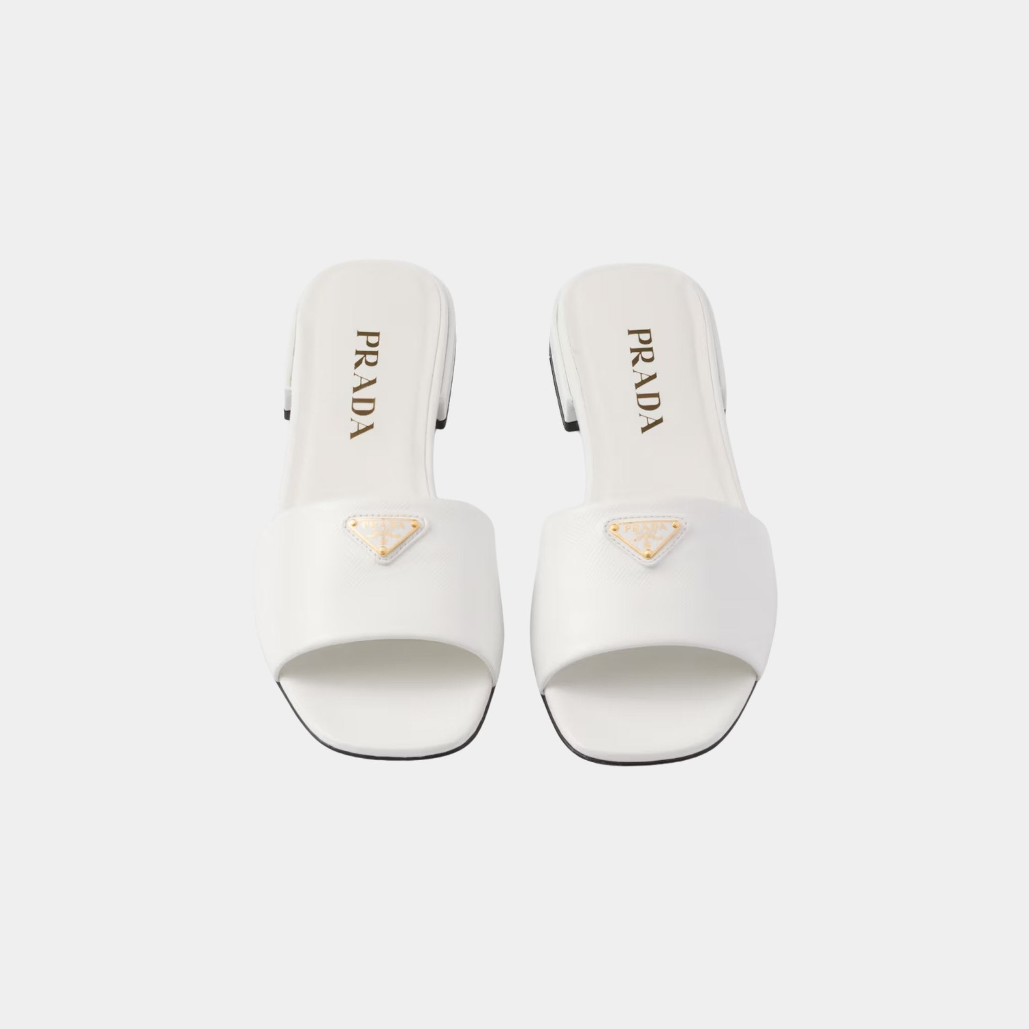 Saffiano Patent Leather Slides
